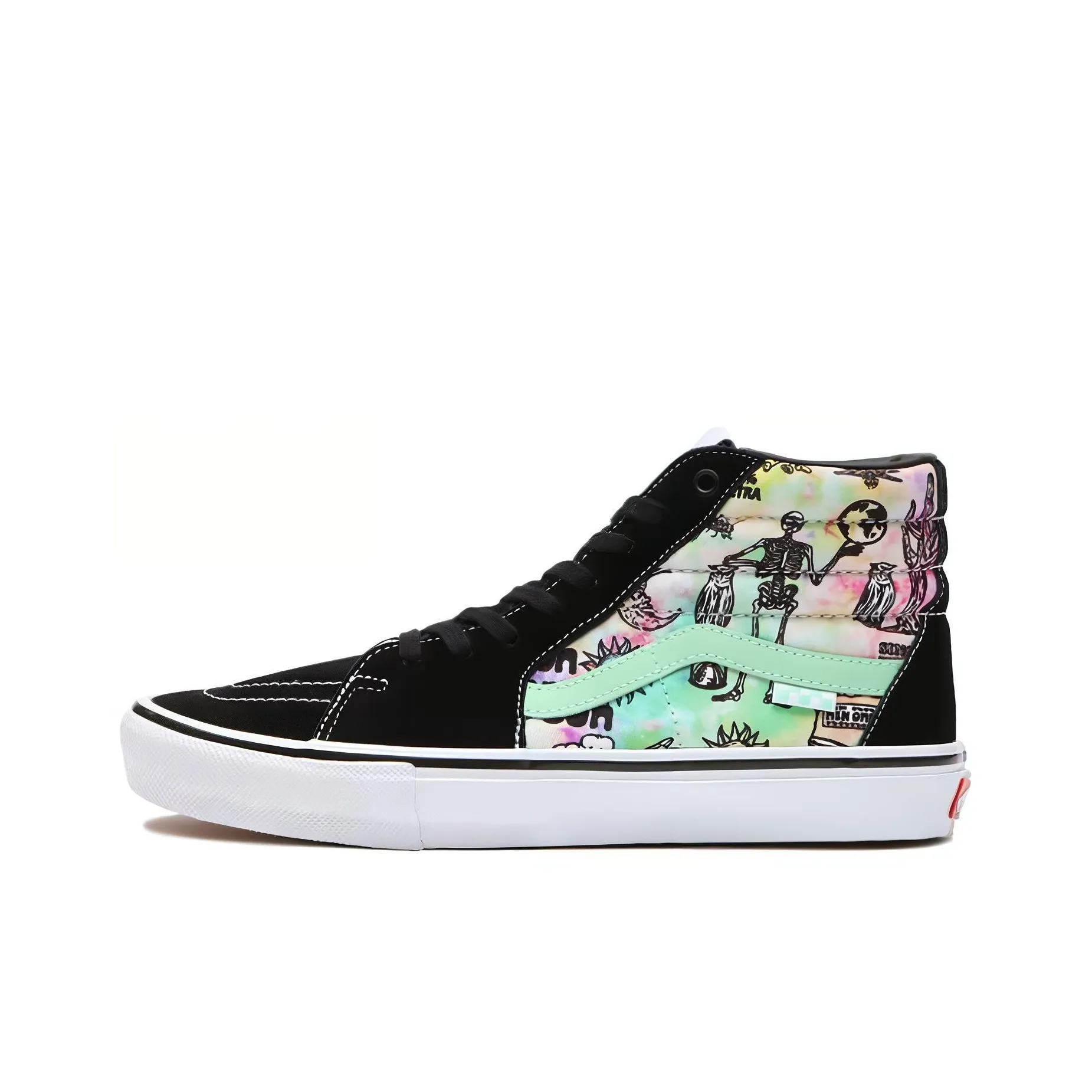 Vans Skate Sk8 Hi Shroom Doom Black Green