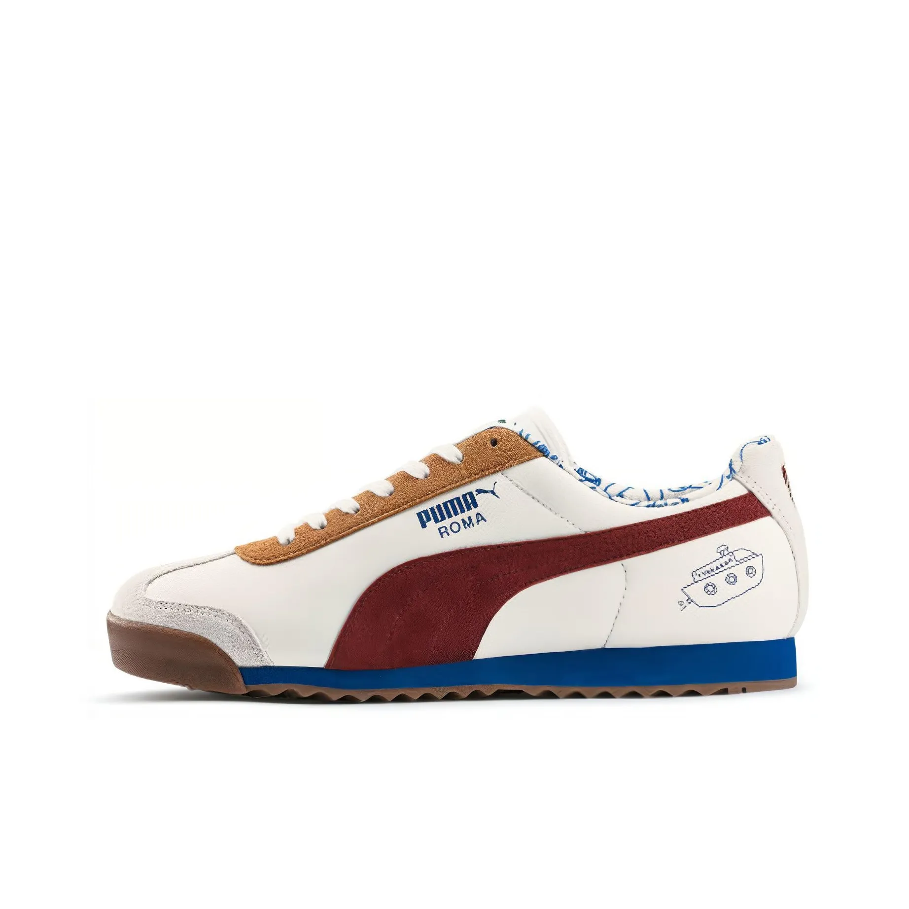 PUMA Roma TYAKASHA Низкий Топ Casual Унисекс Экрю