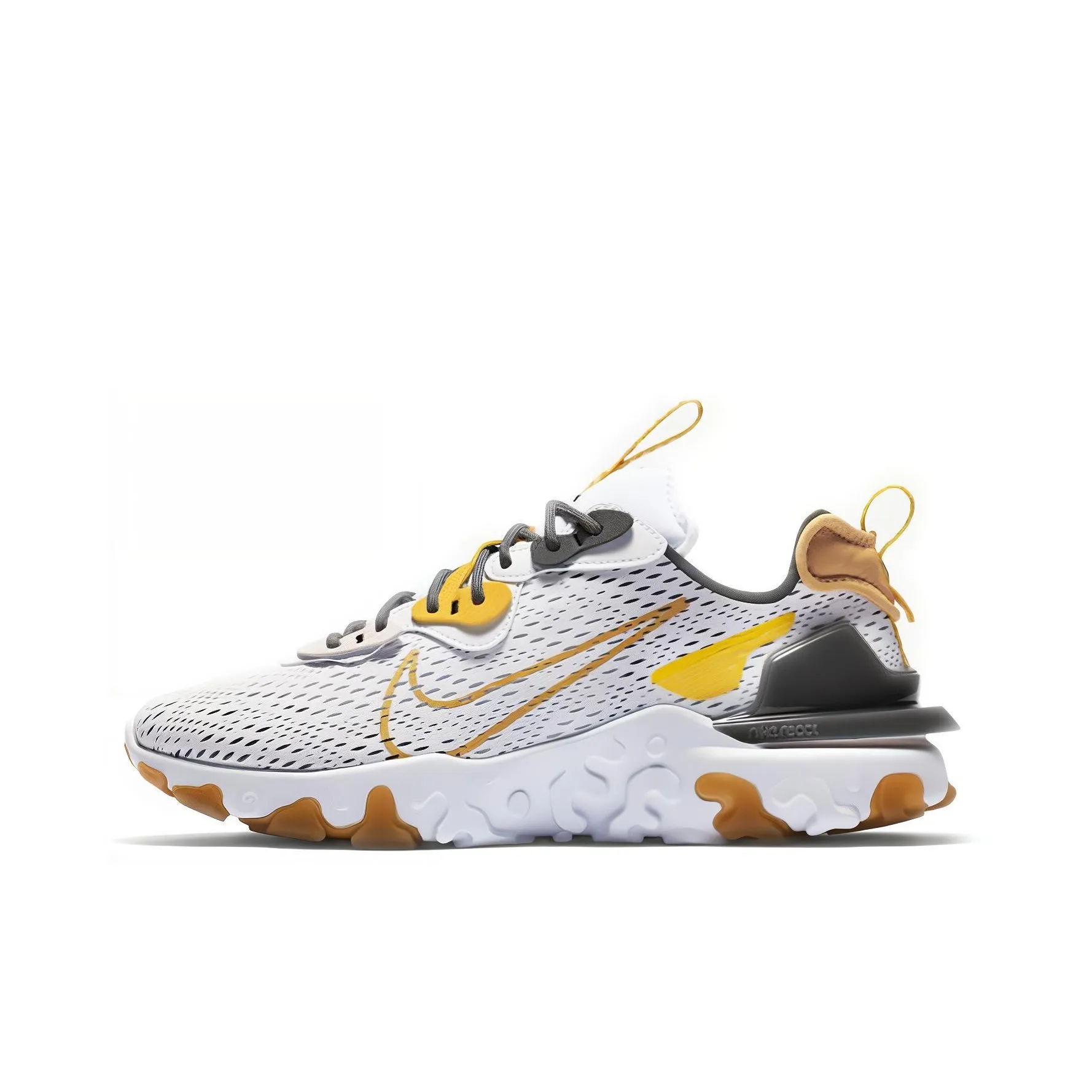 Nike React Vision Running Shoes Unisex Low Top White Yellow