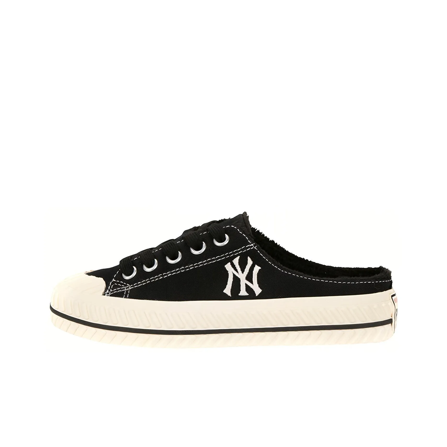MLB Playball Mule Slip Resistant Abrasion Resistant Lightweight Thermal Low-Top Canvas Shoes Unisex Black MLB Playball Mule противоскользящие устойчивые к истиранию легкие термические низкие кеды унисекс черные