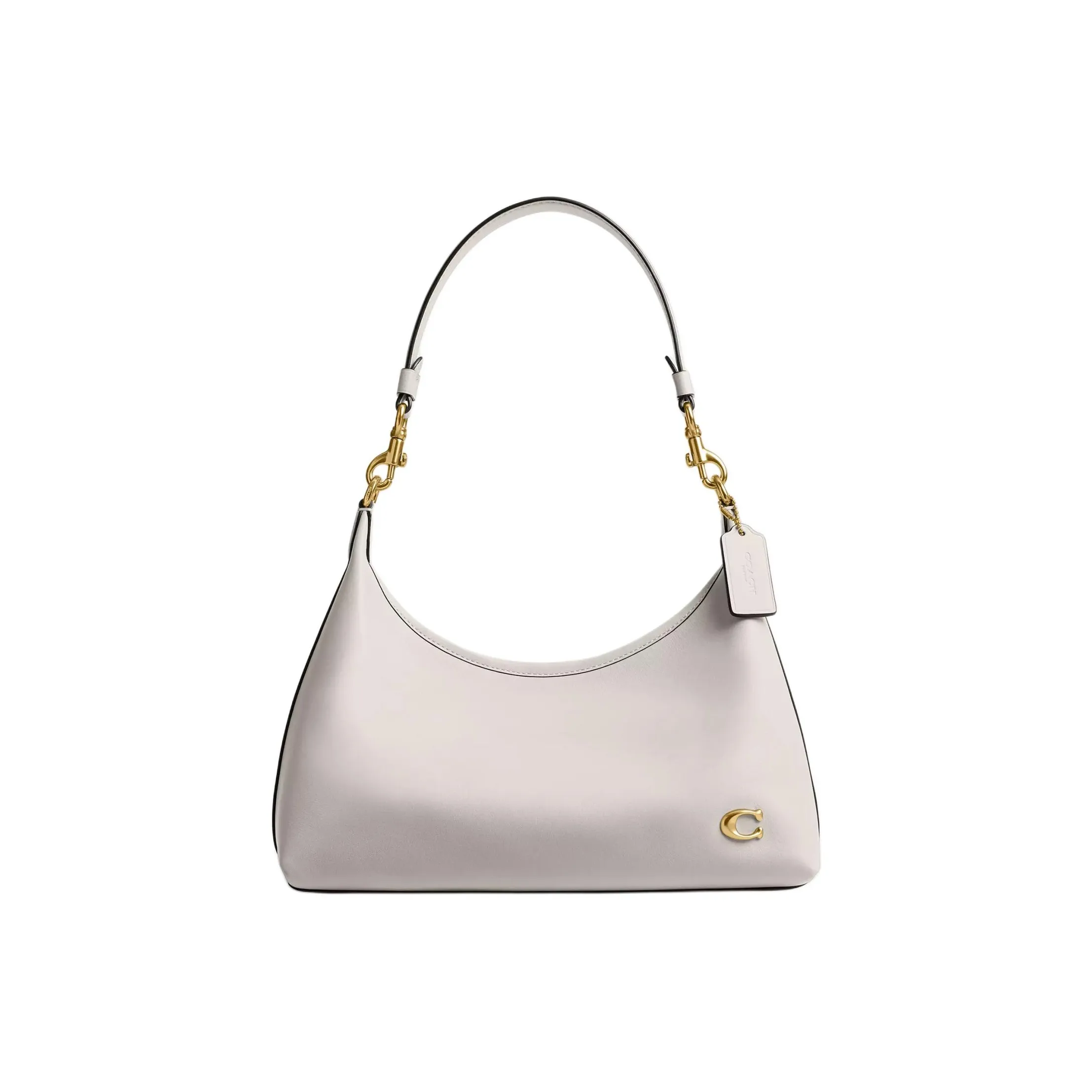 COACH Juliet Glove Tanned Leather Handbag, Shoulder Bag Tubas Women's Brass & Chalk