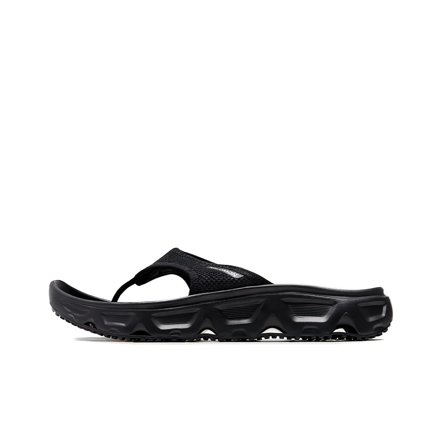 SALOMON Reelax Break 6.0 EVA Rubber Sole Slip Resistant Abrasion Resistant Flip Flops Women's Black