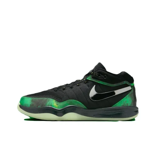 NIKE G.T. Hustle 2 Баскетбольные кроссовки Низкие Черно-зеленые Мужские