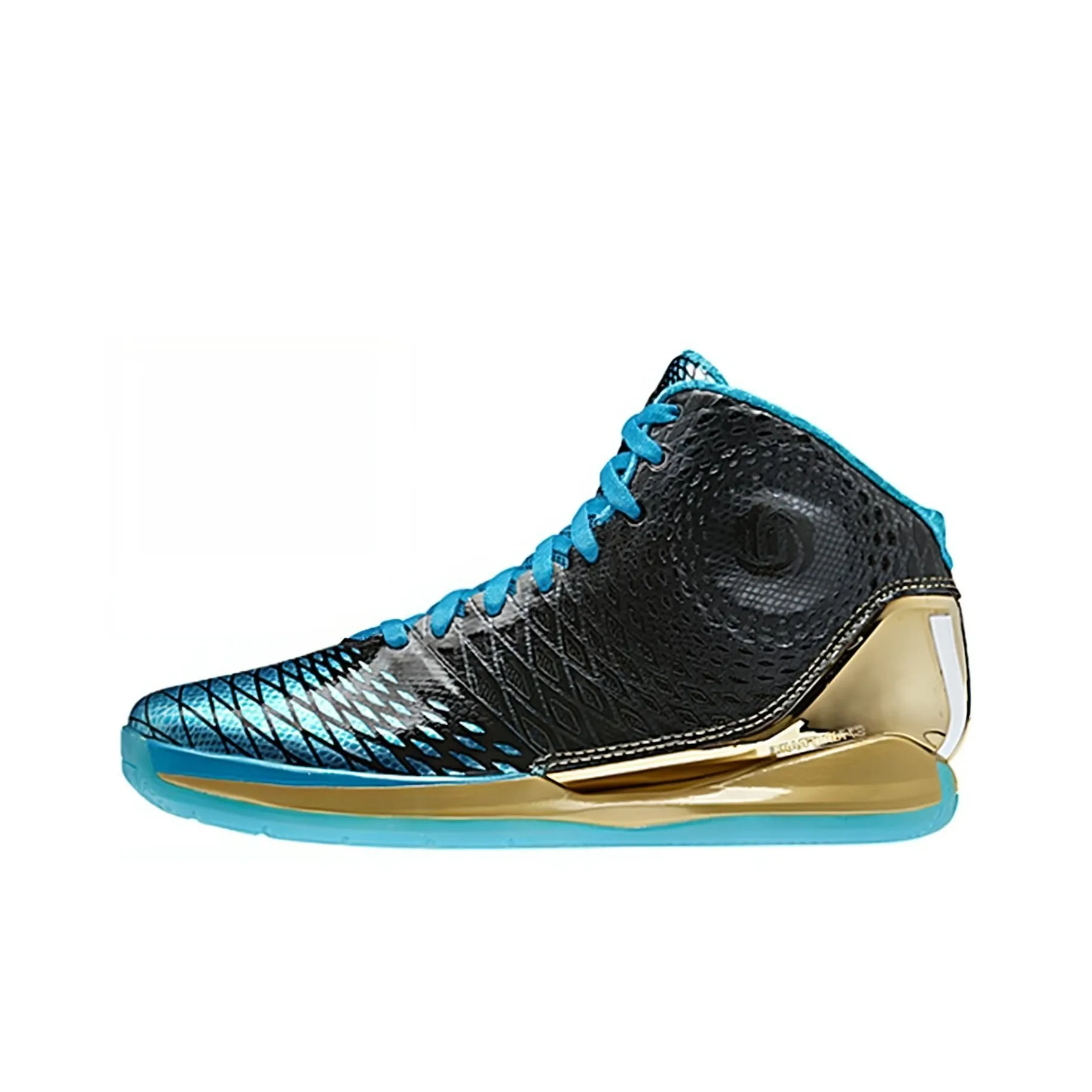 Adidas D Rose 3,5 Год Змеи Нижняя юбка Резистентный MID Топ Баскетбольные кроссовки Унисекс Синий черный