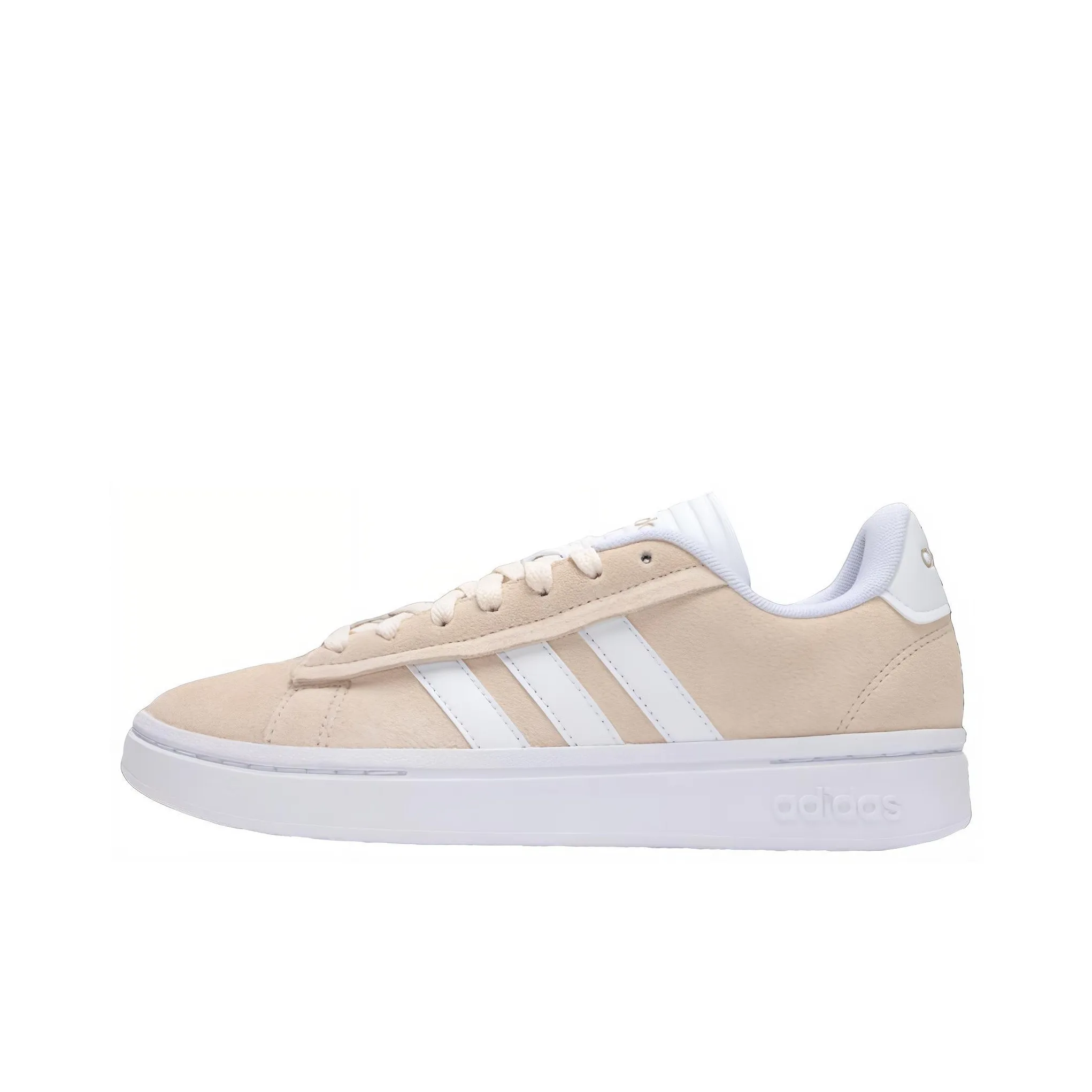 Adidas GRAND COURT ALPHA Cushioning Anti Slip And Wear Resistant Low Top Tennis Shoes Women's Light Khaki
