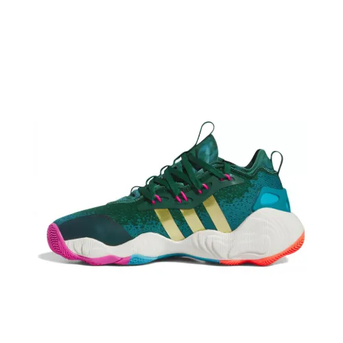 Adidas Trae Young 3,0 Баскетбольные кроссовки MID Топ Бело-зеленый Мужские
