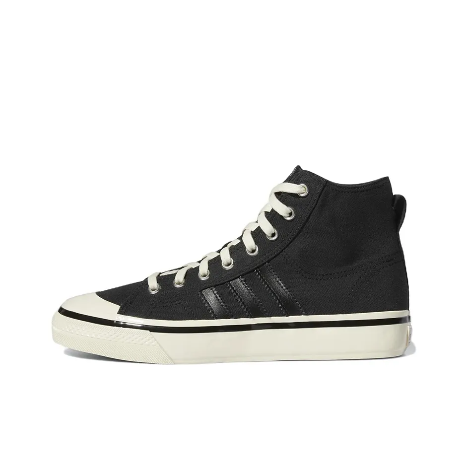 Adidas Originals NIZZA Hi Rf 74 Slip Resistant Abrasion Resistant High Top Скейтборд Кроссовки Мужской Raven