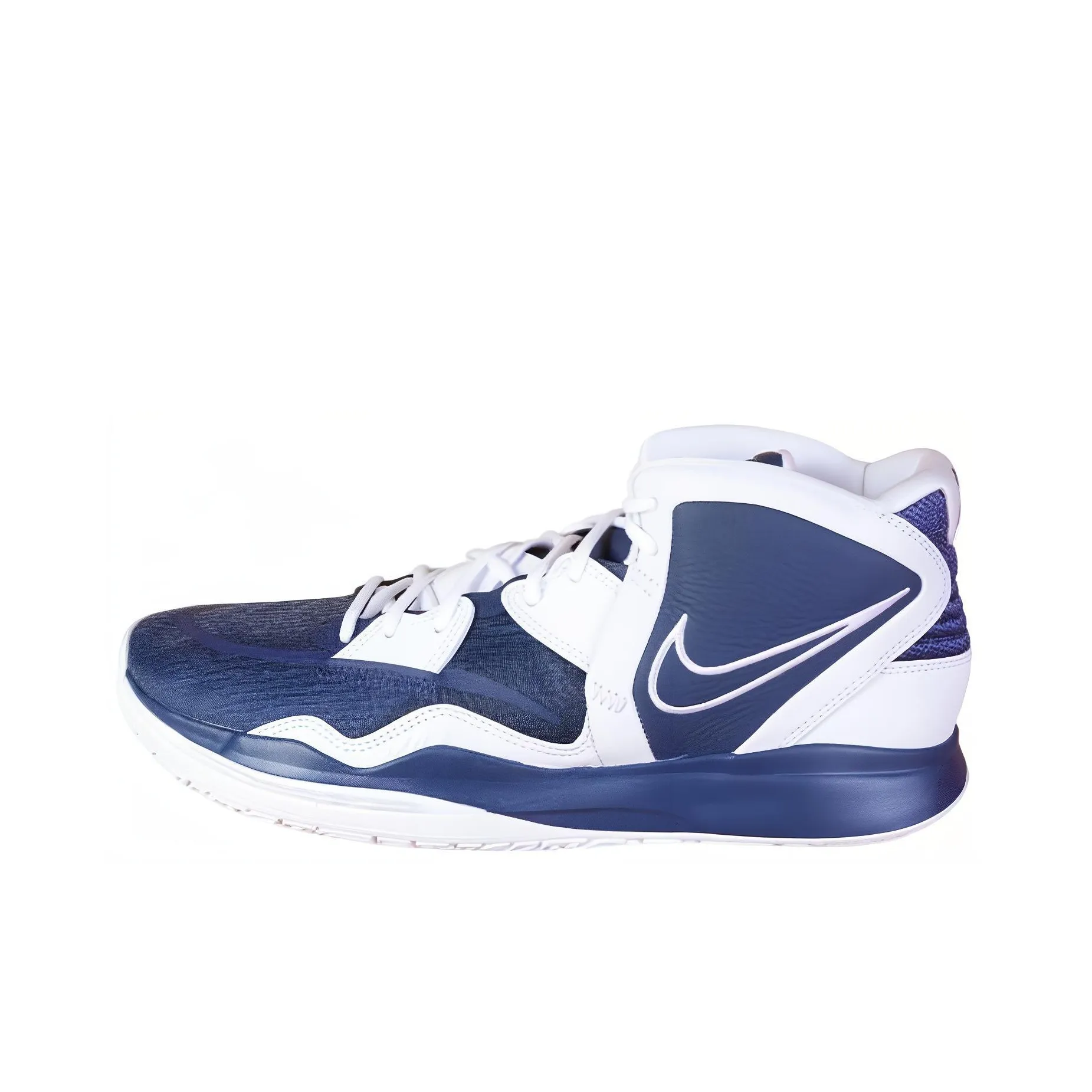 Nike Kyrie 8 Infinity TB Promo Амортизация MID Топ Баскетбольные кроссовки Мужской Синий Белый