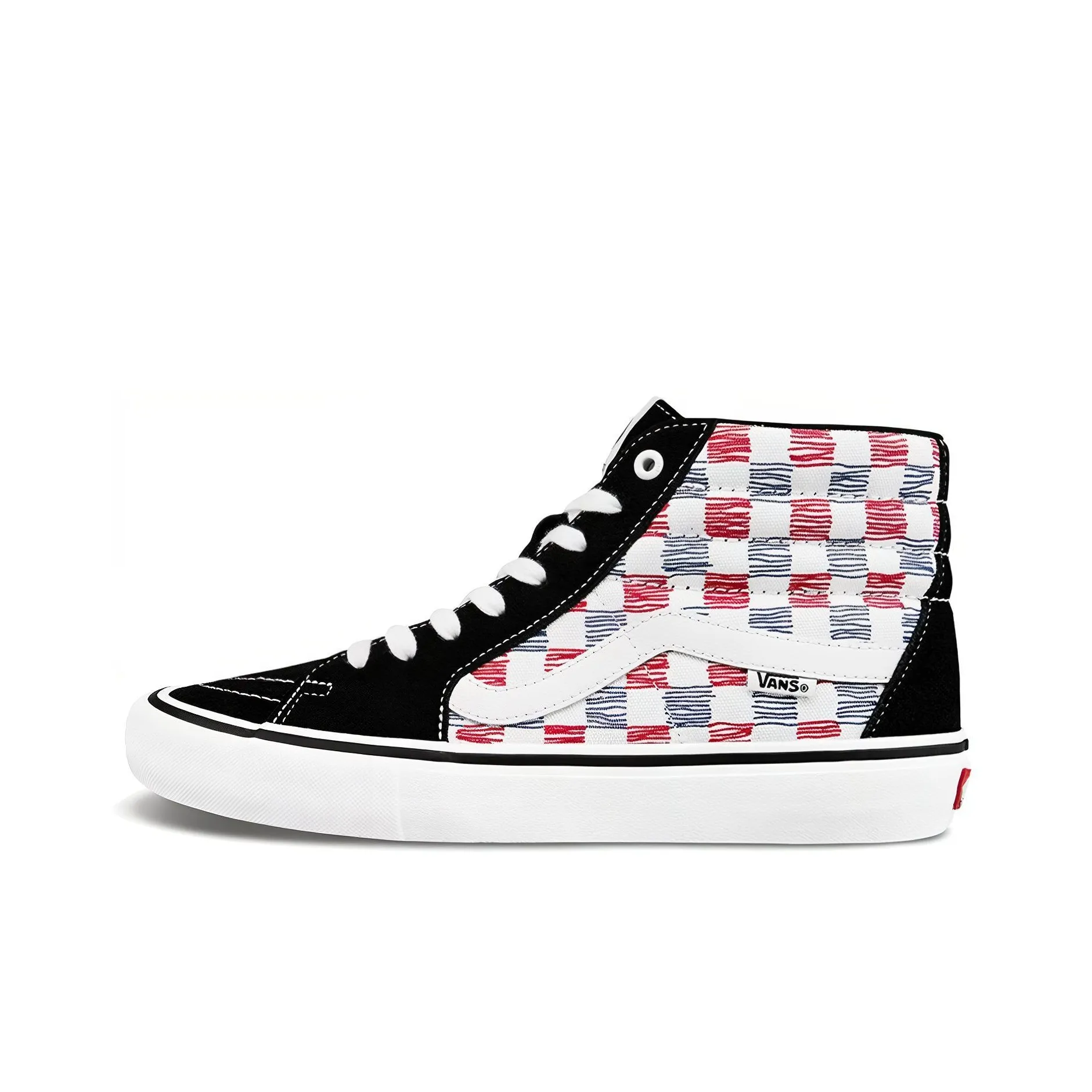 VANS SK8 Pro High Топ Скейтборд Кроссовки Унисекс Черный Красный Синий