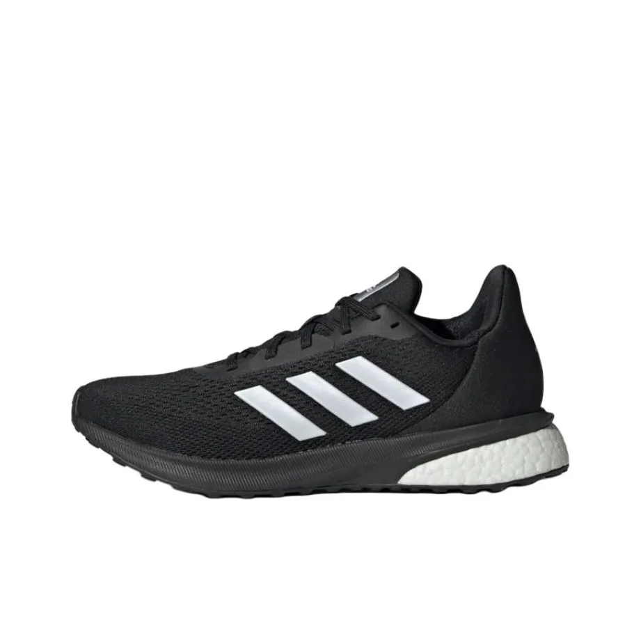 adidas Astrarun Амортизация Противоскользящий Дышащий Легкий Низкий Топ Повседневные Беговые кроссовки Женские Черный Белый