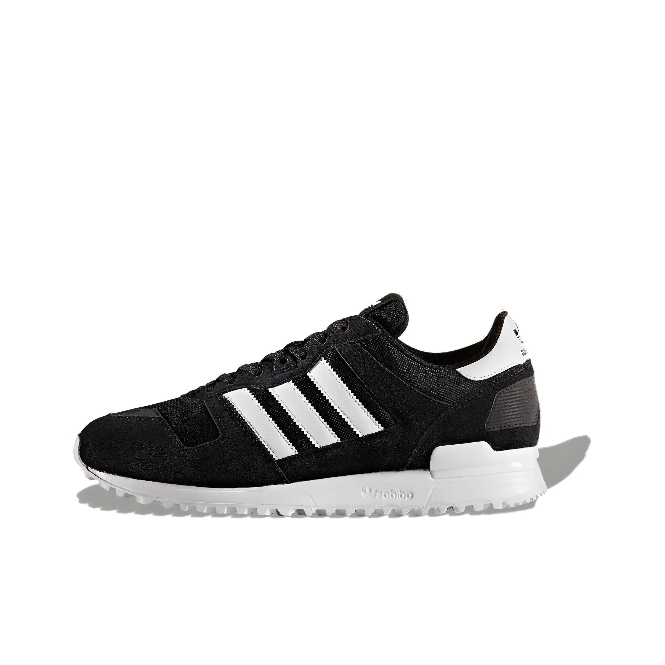 Adidas ZX 700 Slip Устойчивый к истиранию Дышащий Низкий Топ Беговые кроссовки Унисекс Черный