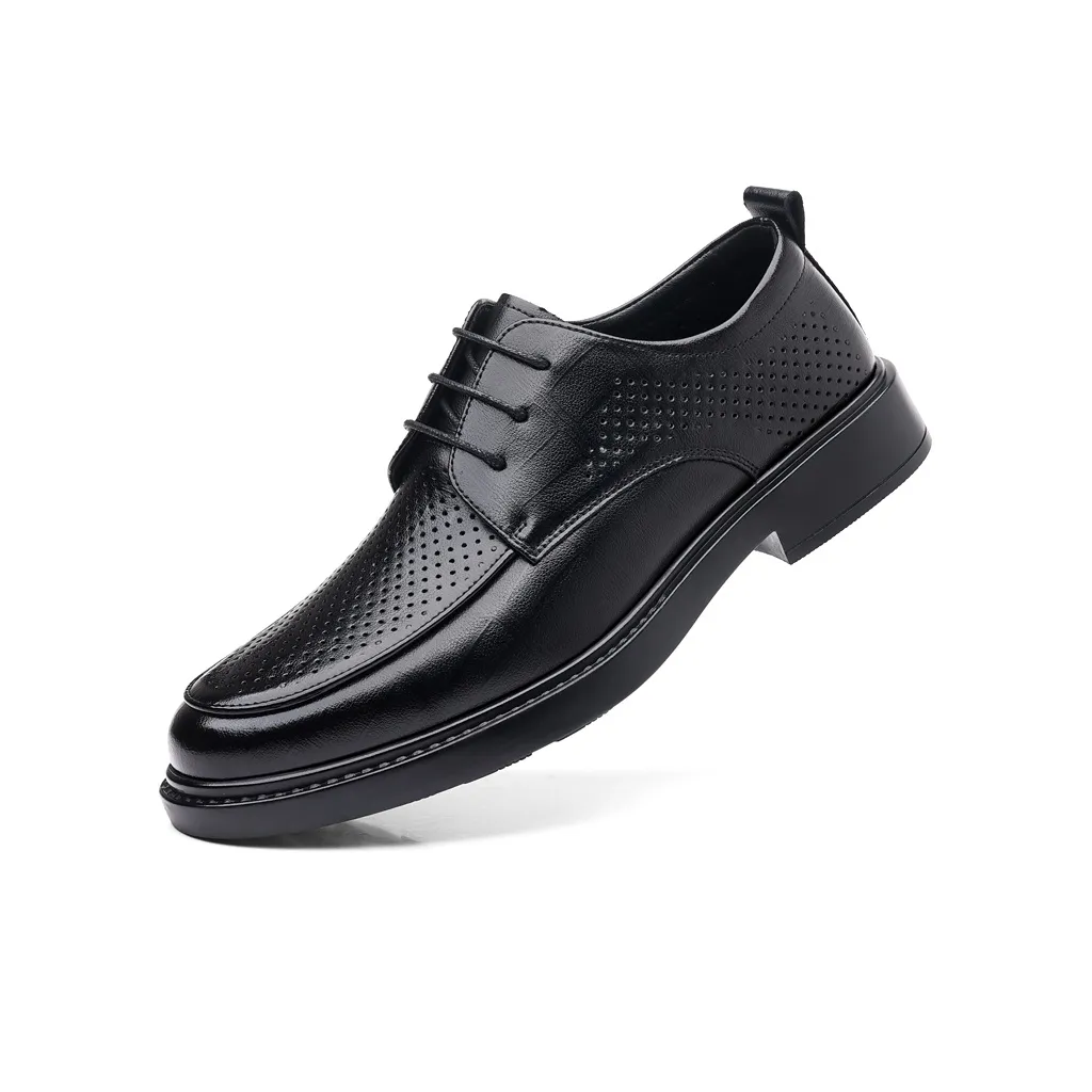 Mulinsen Dress Shoes Men's Low Top Black/Tea Brown