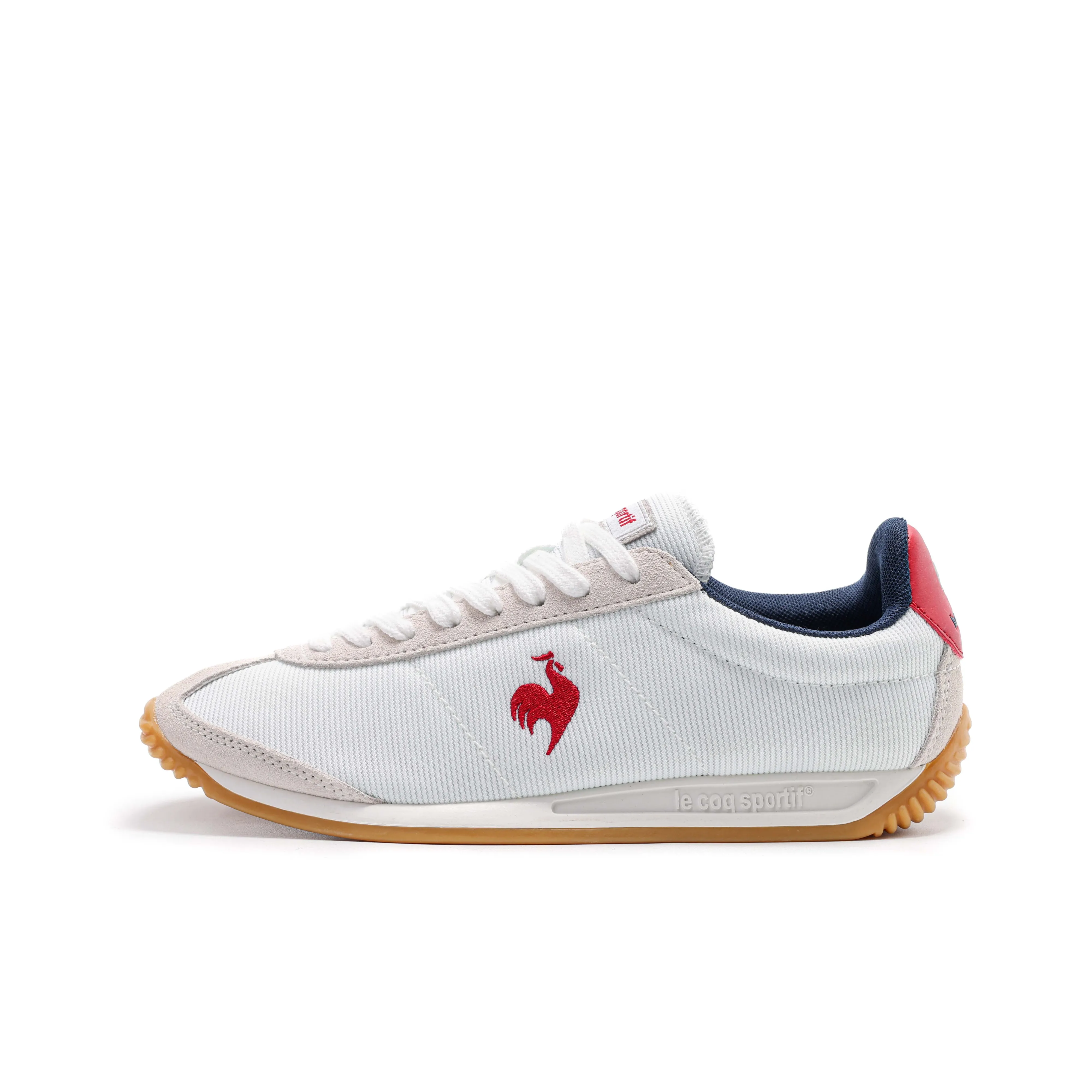 Le Coq Sportif Амортизация Противоскользящий Легкий Низкий Топ Casual Унисекс Белый Красный