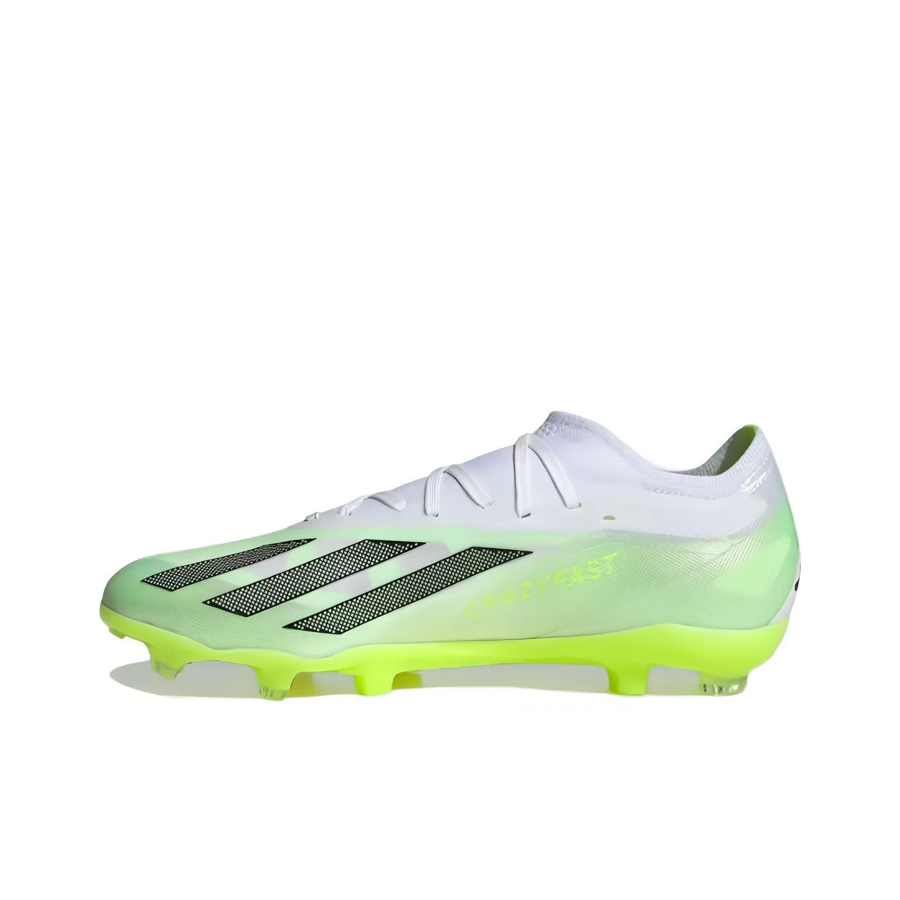 Adidas X Crazyfast.2 FG Твердый грунт Противоскользящие Устойчивые к истиранию Футбольные бутсы Унисекс Зеленый Черный Белый