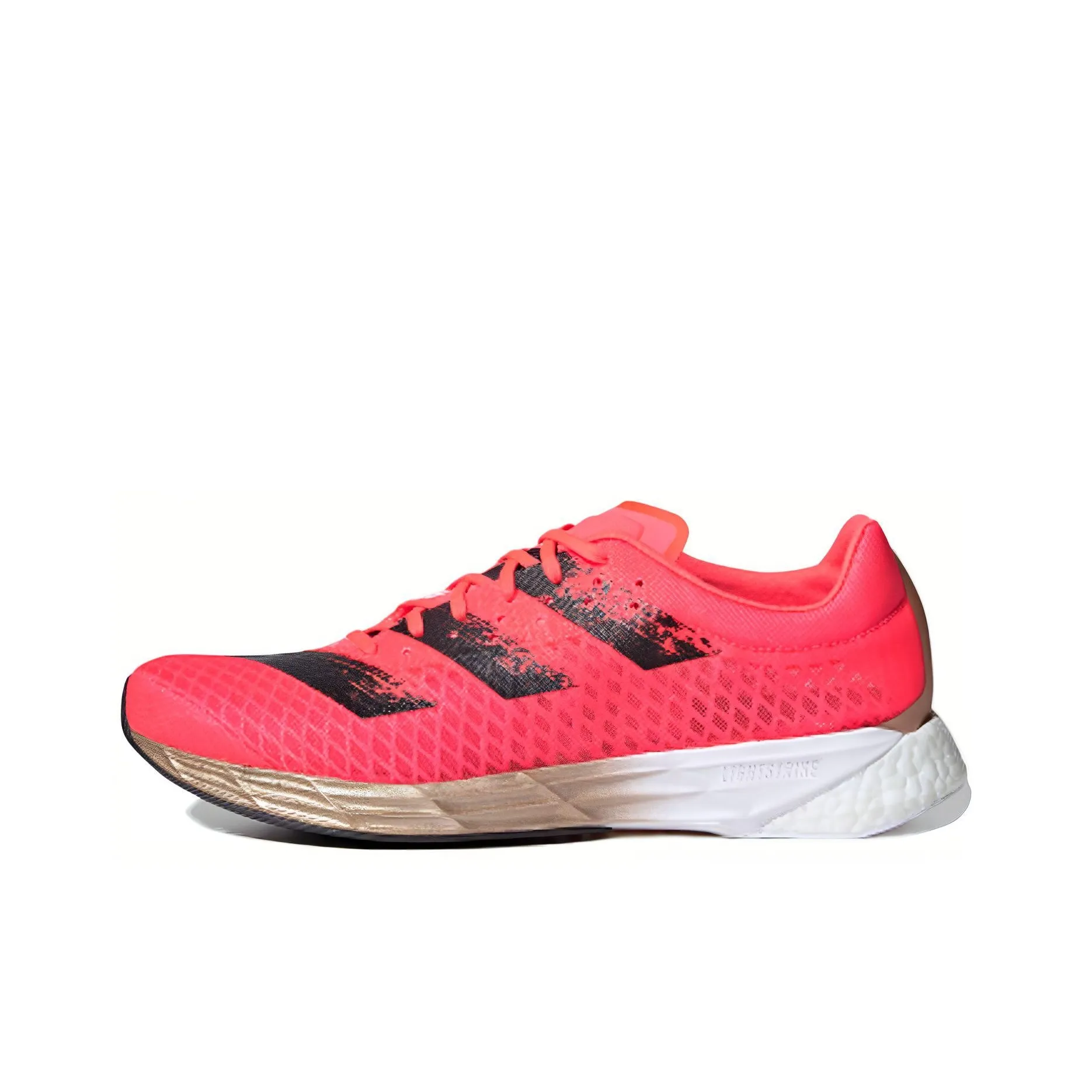 Adidas Shock Absorbers Slip-Resistant Low Top Marathon Running Shoes Men's Pink Black Adidas Shock Absorbers Slip-Resistant Низкий Топ Марафон Беговые Кроссовки Мужские Розовый Черный