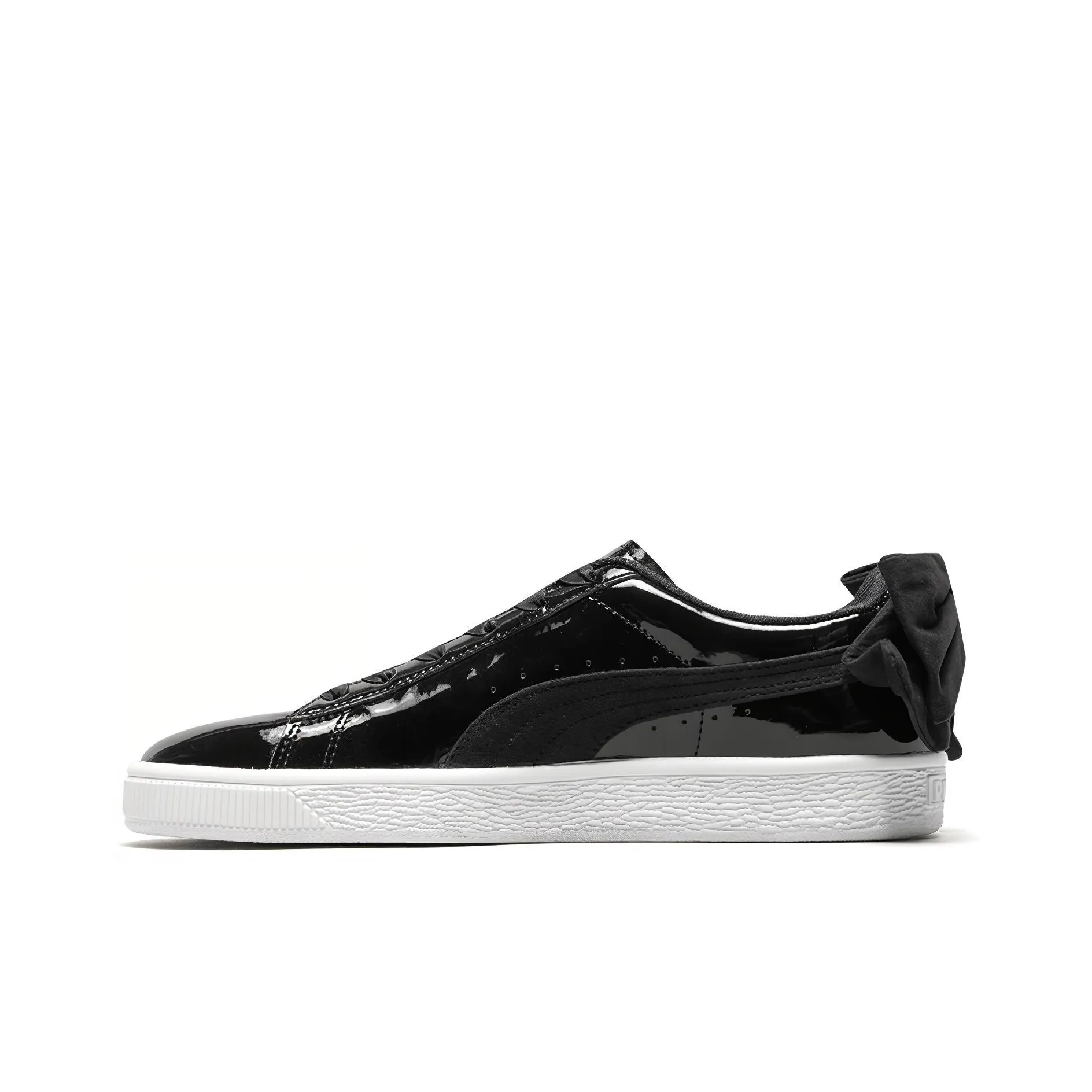PUMA Basket Bow Low Топ Кроссовки для скейтбординга Женские Черный