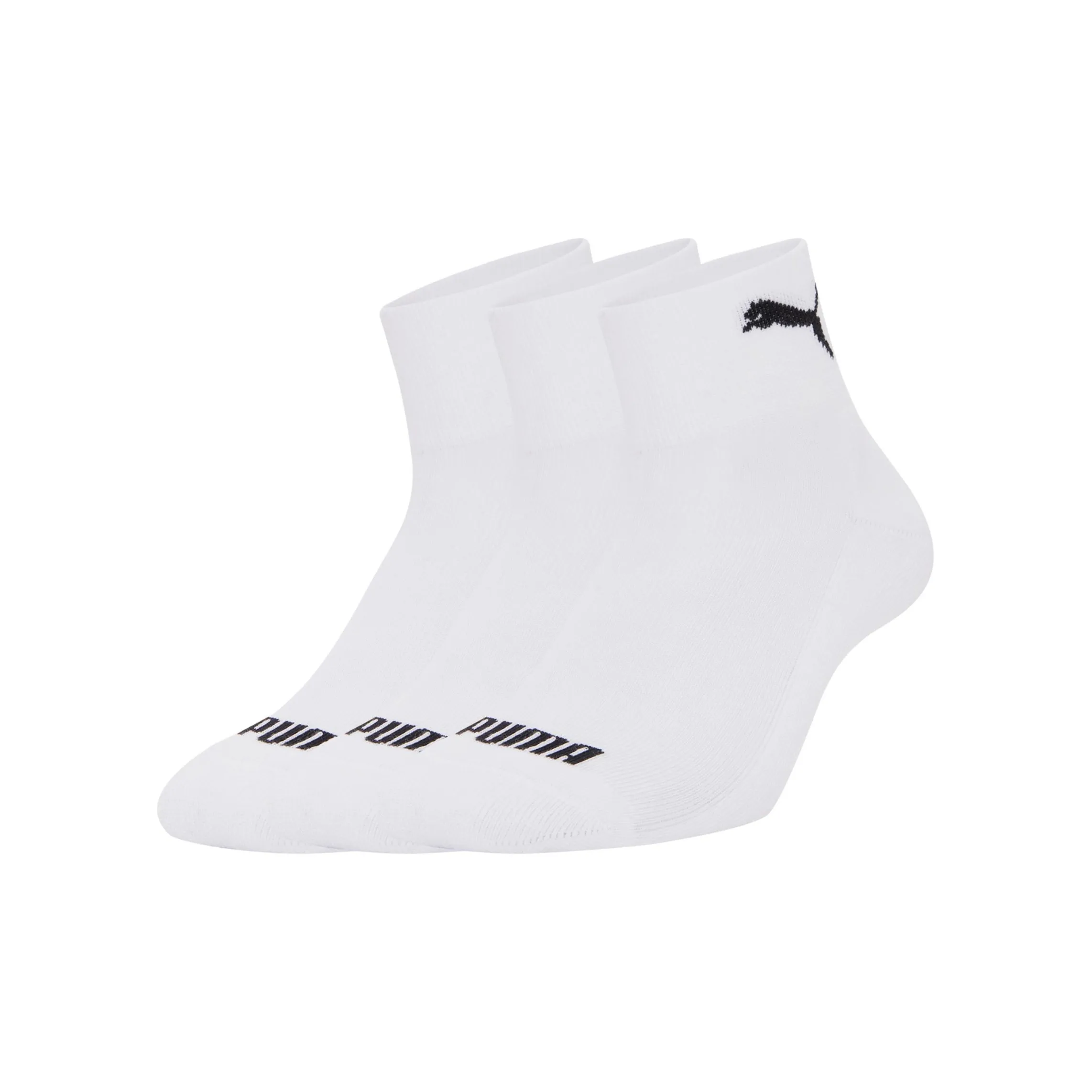 PUMA Essentials+ Mid Calf Socks Unisex 3 Pack White