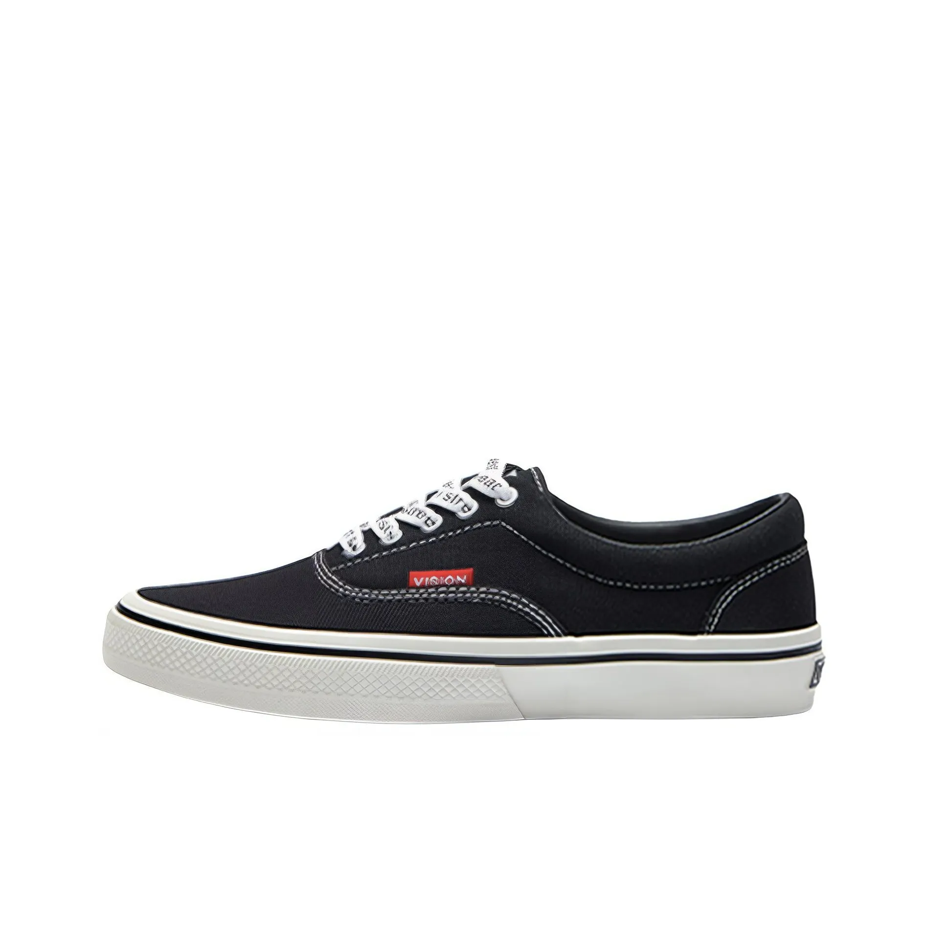 Vision Street Wear Lightweight Low-Top Skateboard Shoes Unisex Black