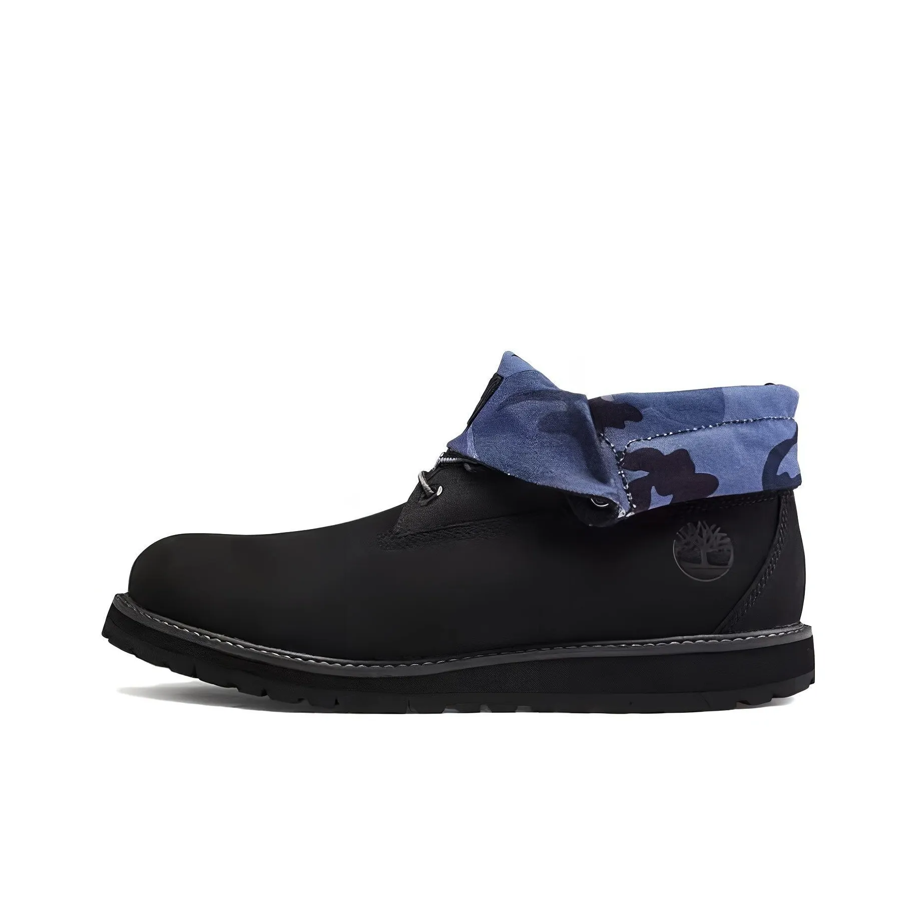 Timberland Roll Top Strappy Boots Basic 'Black Blue Camouflage'