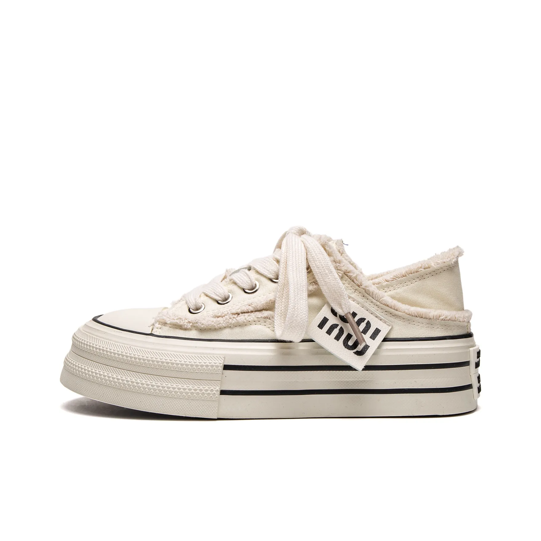 STAE Breathable Lightweight Height Increasing Low Top Canvas Shoes Women's