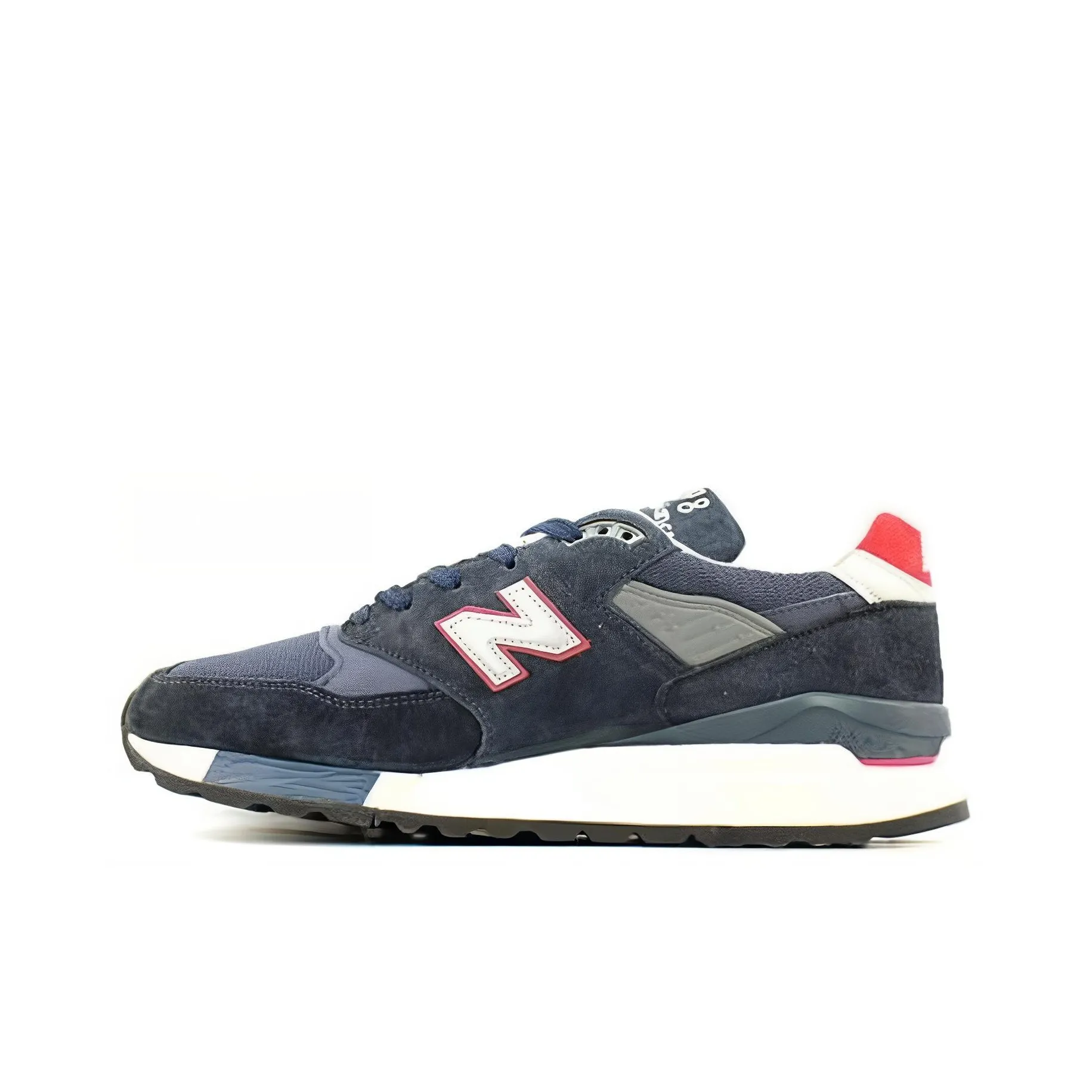 New Balance NB 998 Устойчивый к истиранию Низкий Топ Повседневная Беговая Обувь Мужская Синие Серые