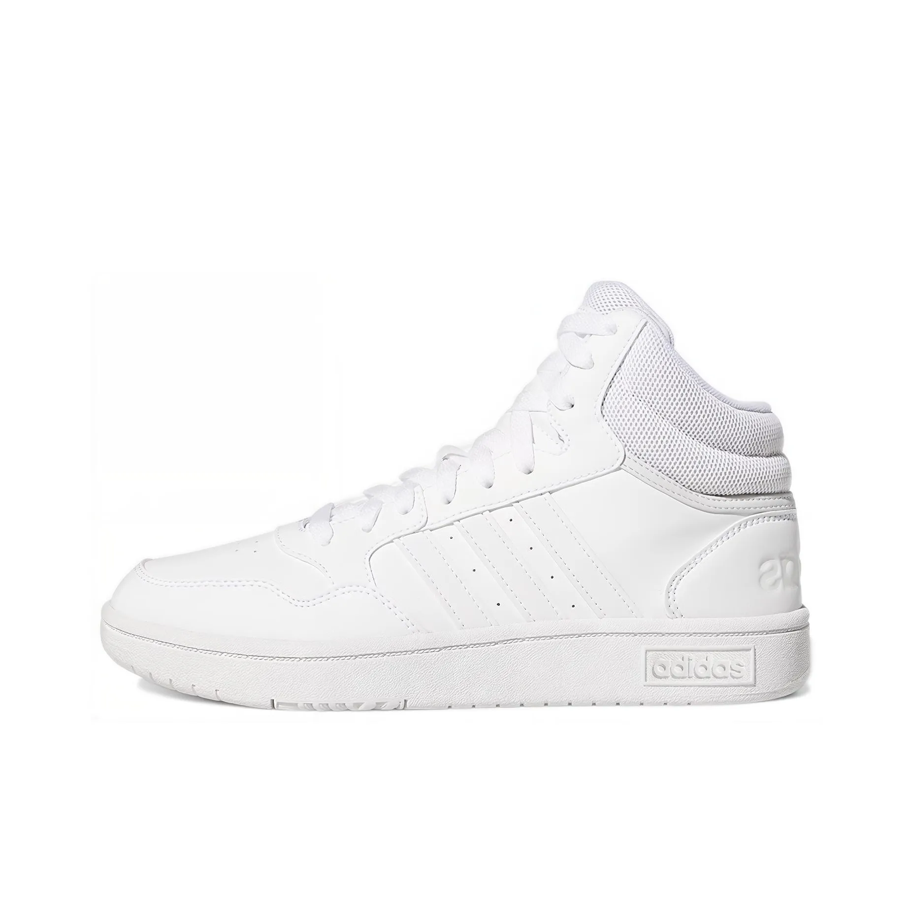 Adidas Neo Hoops 3,0 MID Slip-resistant Abrasion-resistant MID Топ Скейтборд Кроссовки Женские Белые