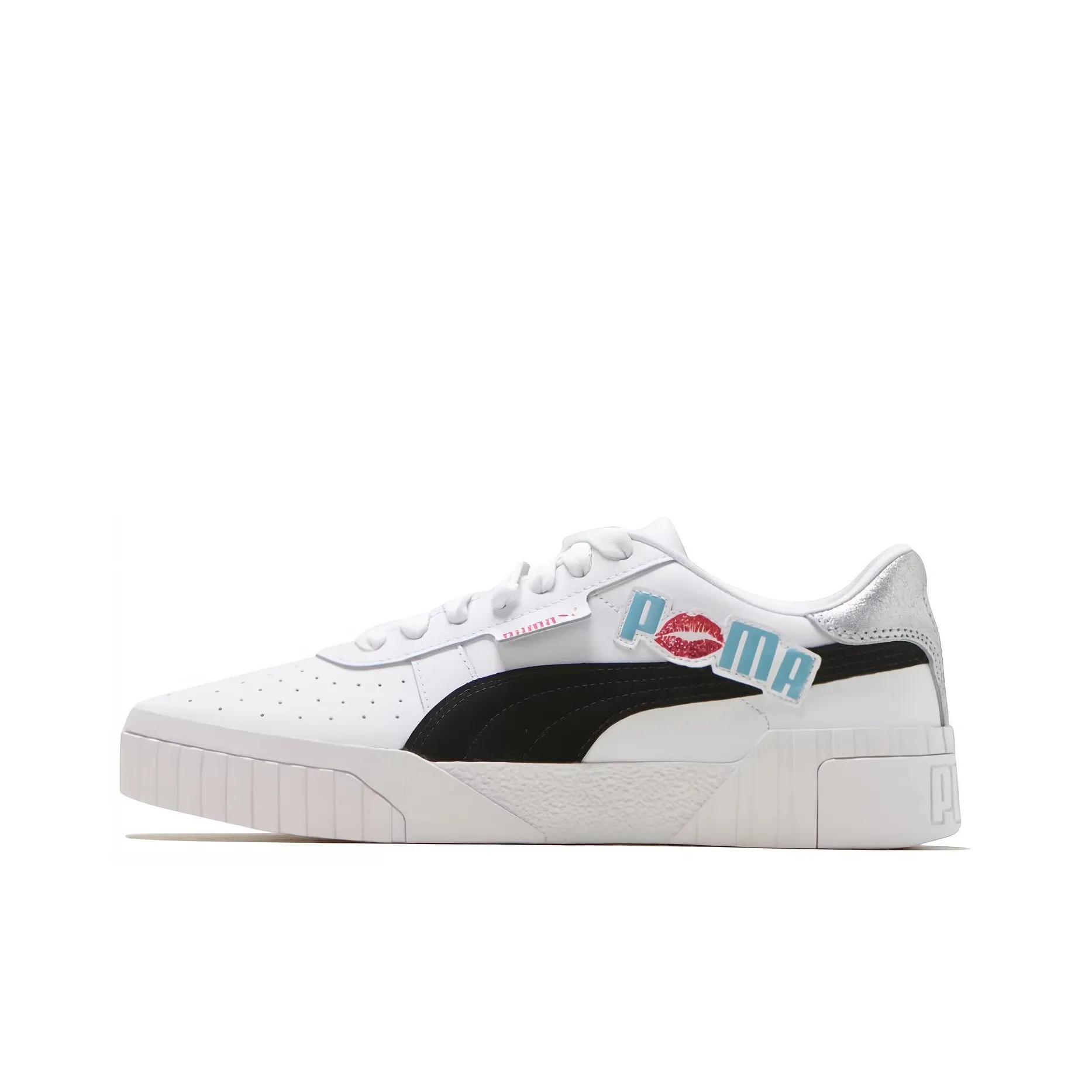 PUMA Cali Glitz Low Топ Кроссовки для скейтбординга Женские Белые