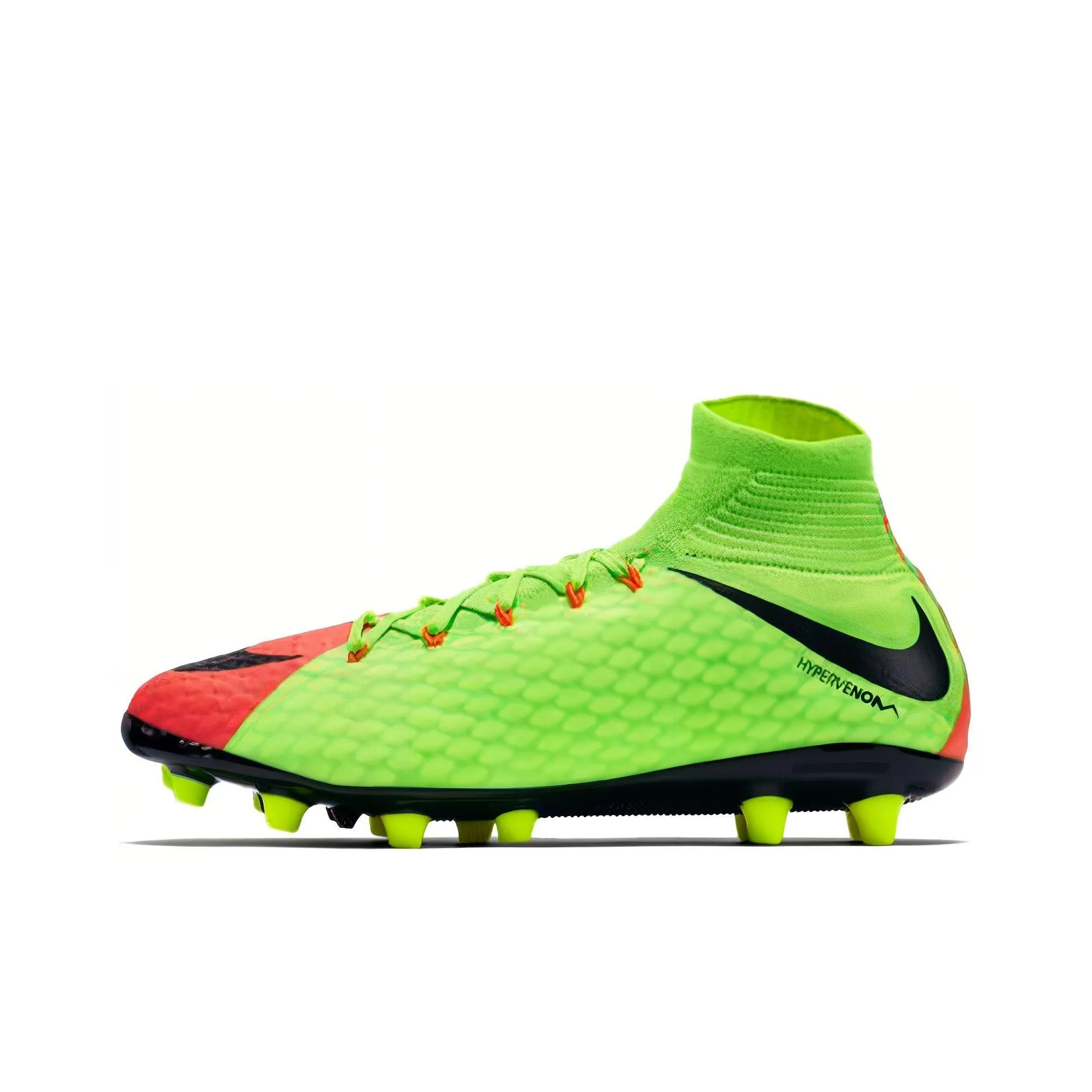 Nike AG Искусственная трава Нескользящая Износостойкая Ударопрочная Футбольные бутсы Мужские Красный Зеленый