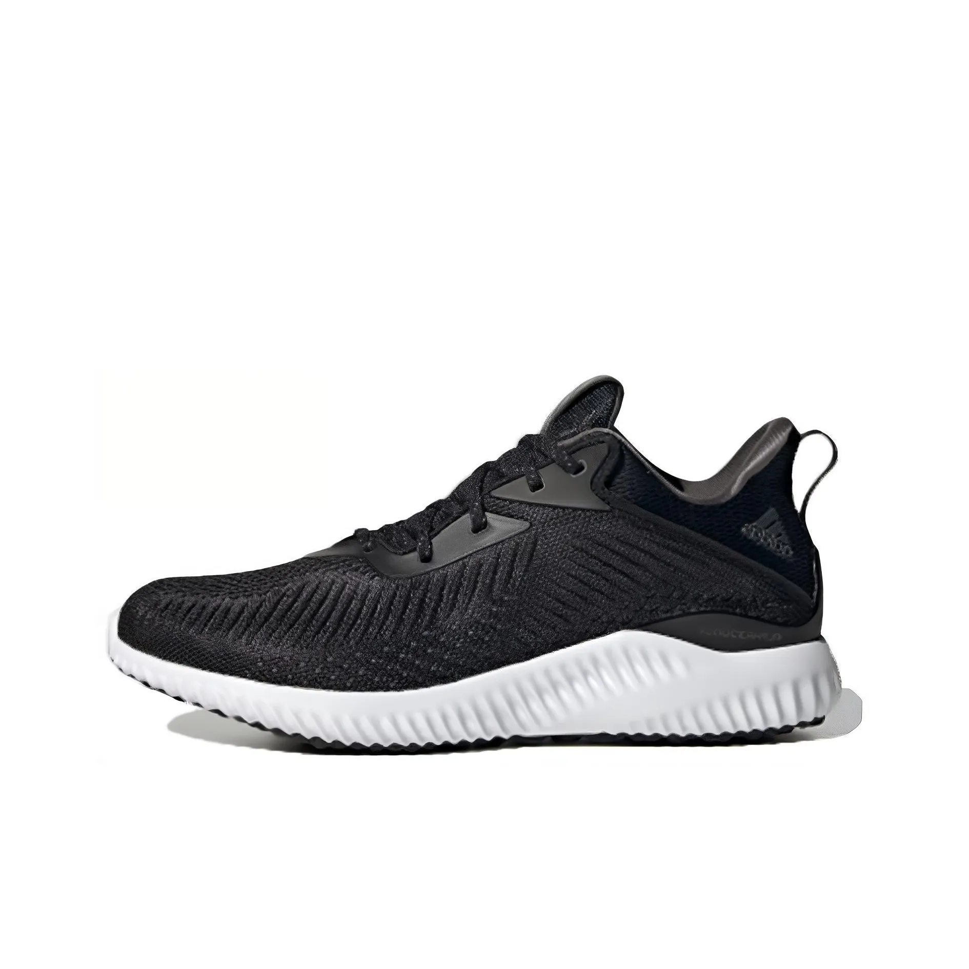 Adidas AlphaBounce Дышащий Низкий Топ Повседневная Беговая Обувь Мужская Черно-Белая