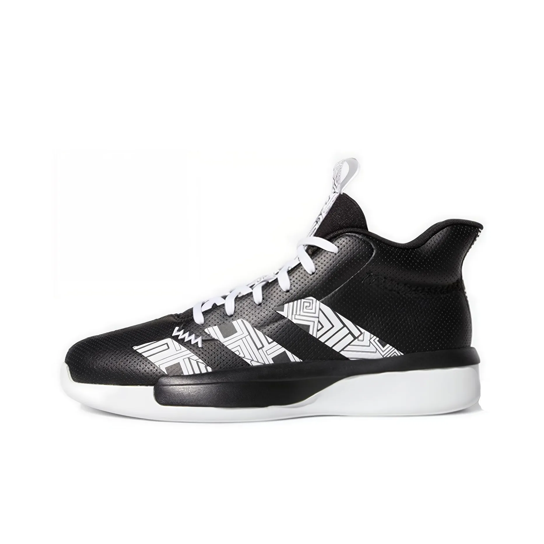Adidas Pro Next Basketball Shoes Men Mid-Top Black White