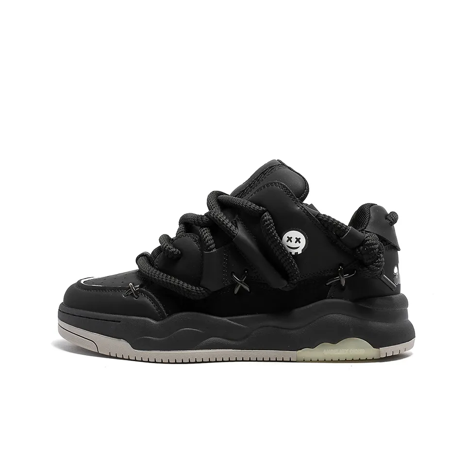 KUNGFUDEER Slip-resistant Abrasion-resistant Low-top Skateboard Shoes Unisex Кроссовки KUNGFUDEER с низким верхом противоскользящие и устойчивые к истиранию унисекс