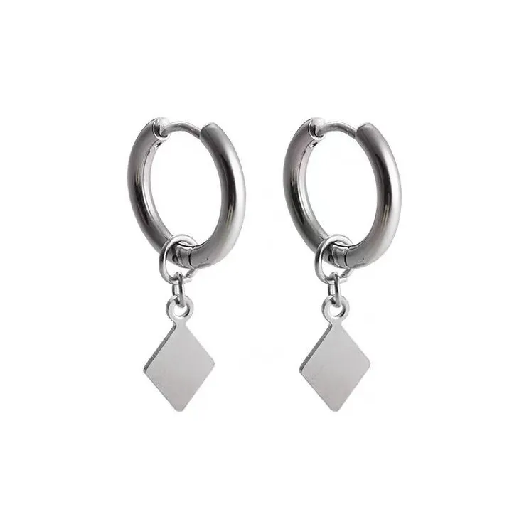 OWO Серьги из титанового стального сплава Унисекс