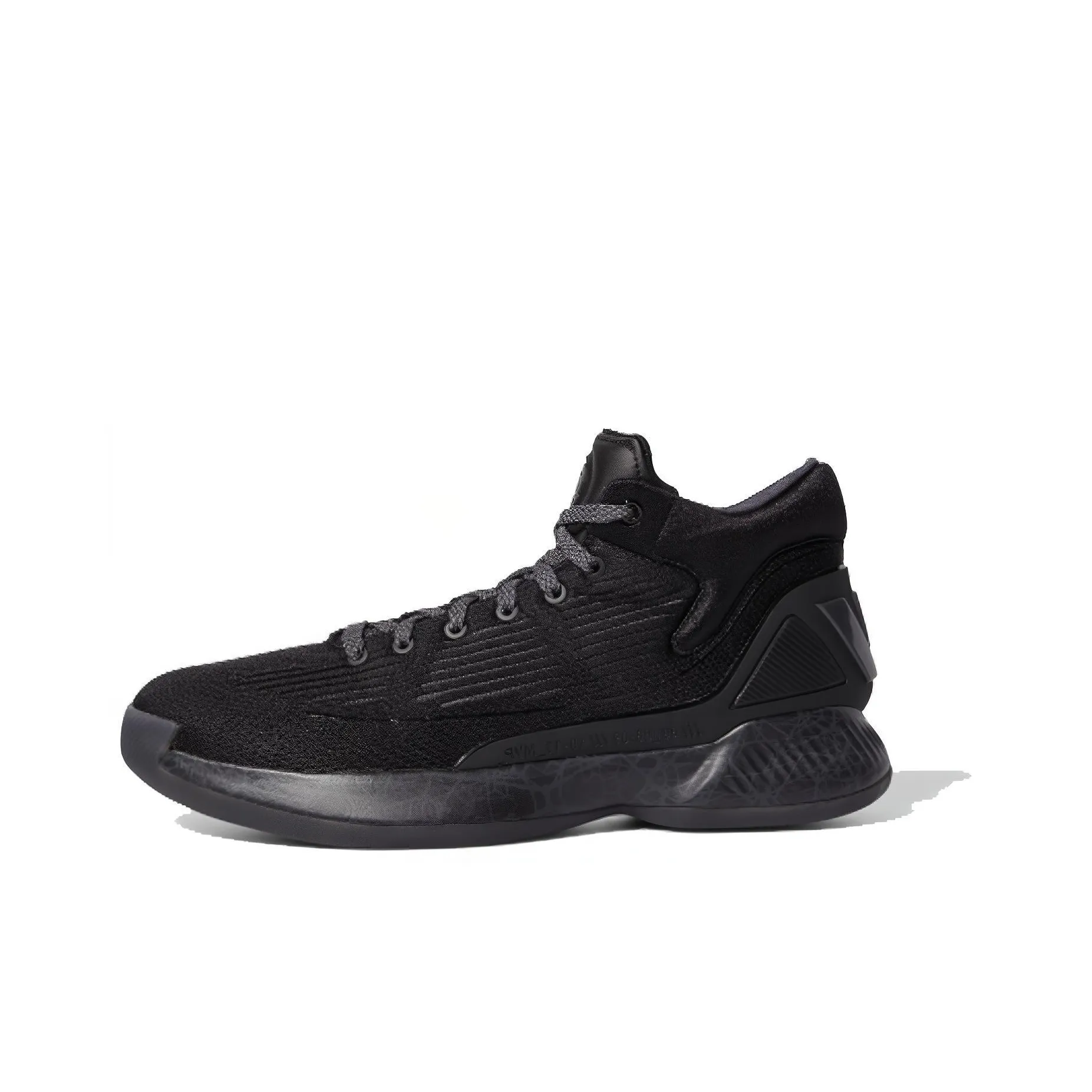 Adidas D Rose 10 Амортизирующие подошва Slip-resistant MID Баскетбольные кроссовки Мужской Черный