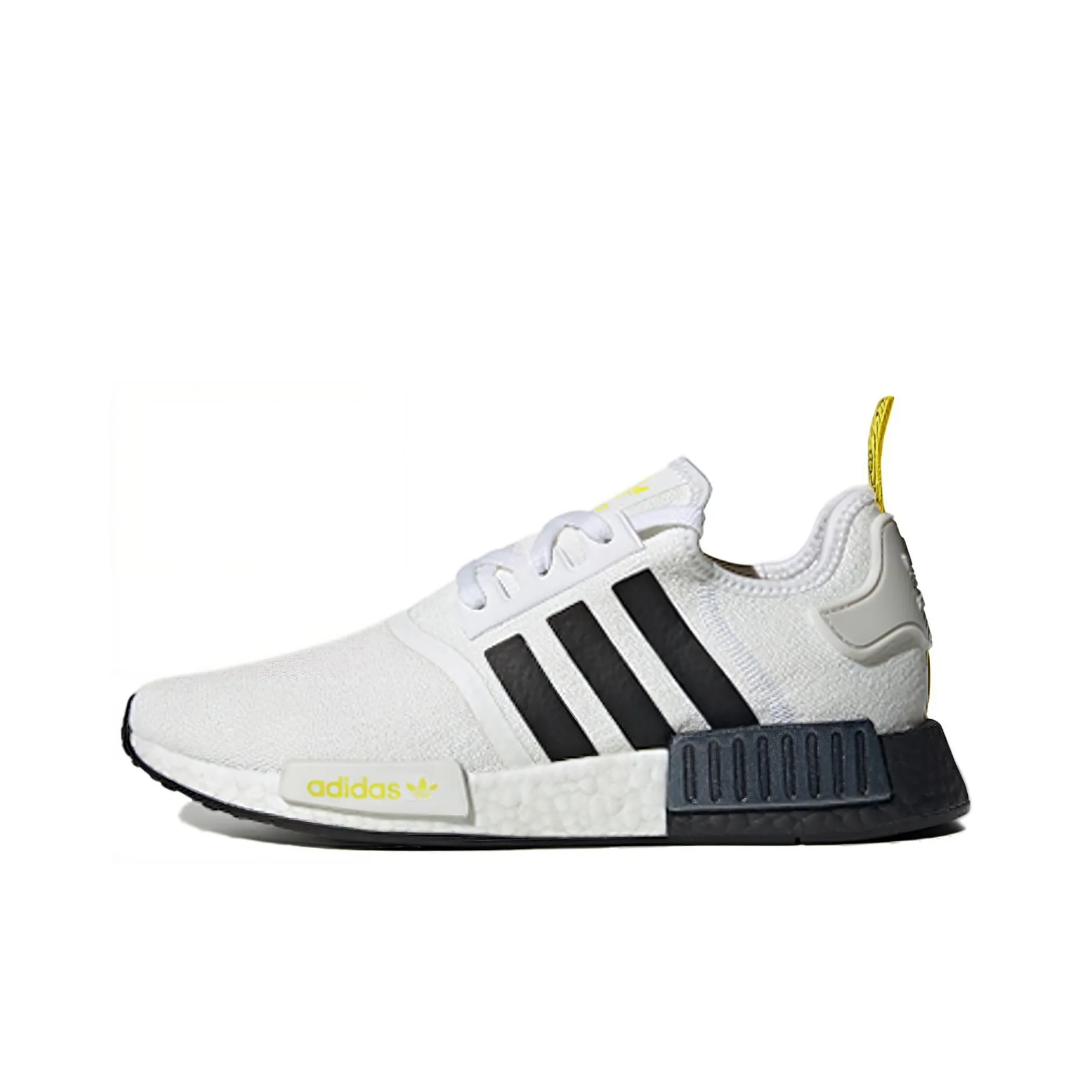 Adidas Nmd R1 Stlt Primeknit White Black Bright Yellow