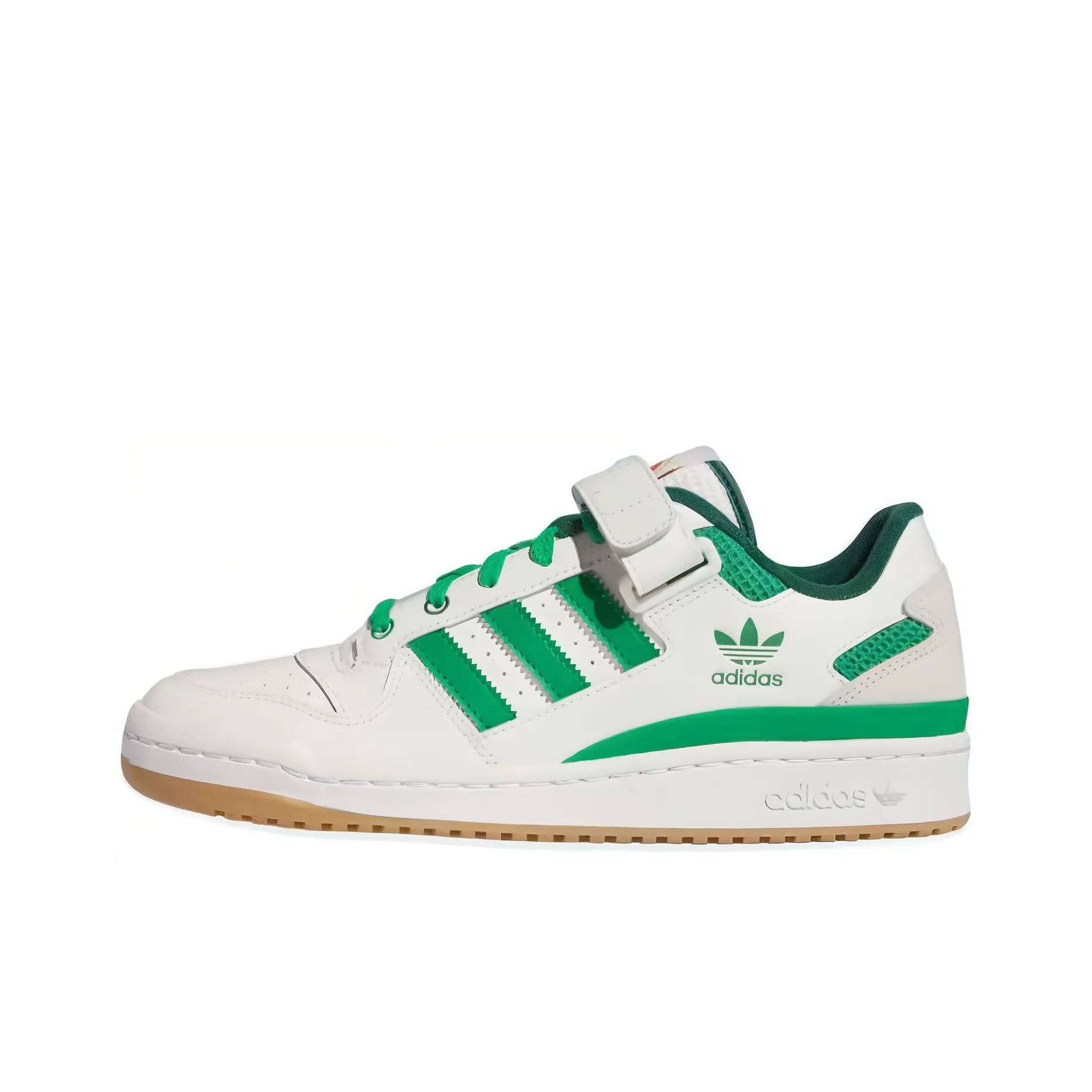 Adidas Originals Forum Амортизация Износостойкие Низкие Кроссовки для Скейтбординга Мужские Белые Зеленые