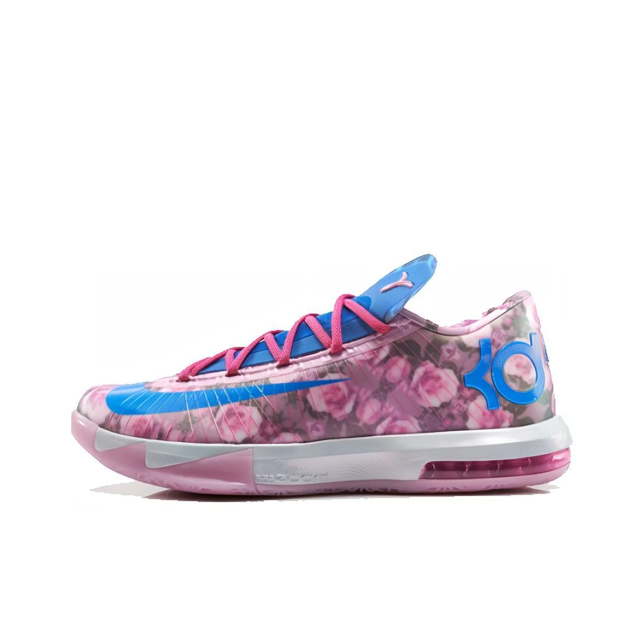 nike KD 6 Aunt Pearl Color KD Shock Absorbers Slip-resistant Abrasion-resistant Low-top Баскетбольные кроссовки Женские Pink