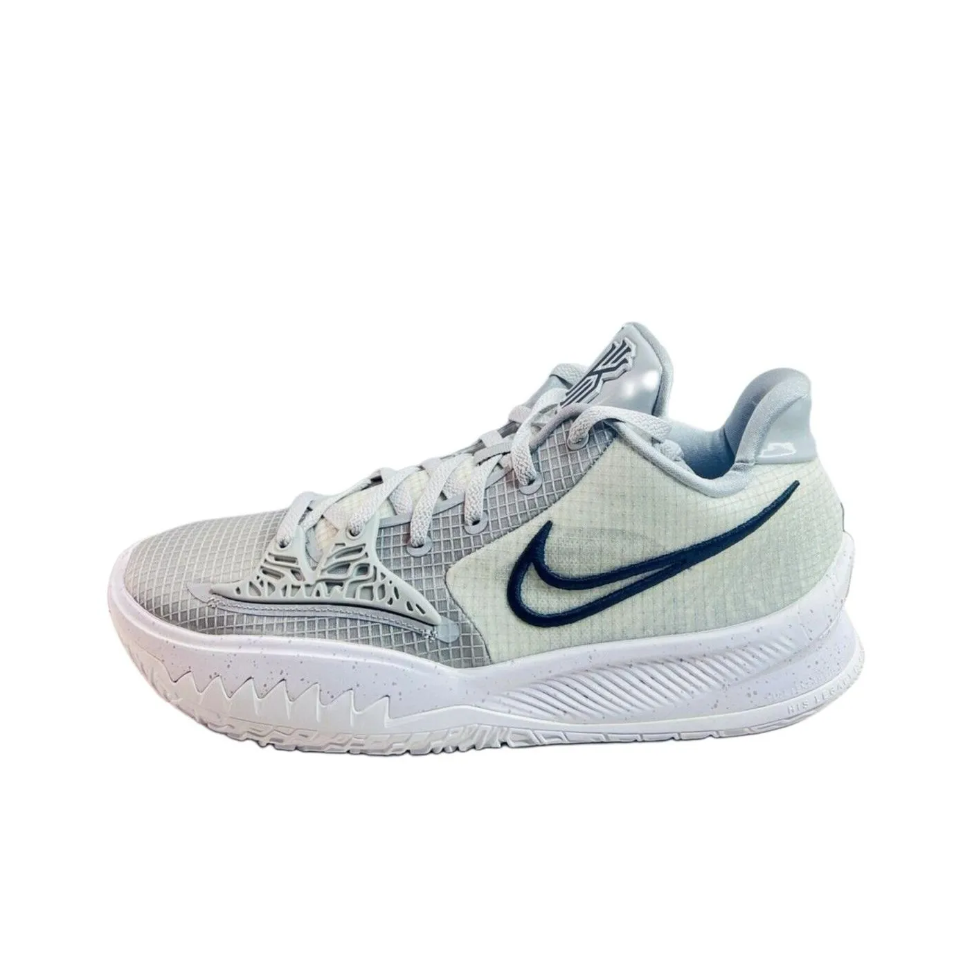 Nike Kyrie Low 4 TB PROMO Cushioning Anti Slip Wear Resistant Breathability Low Top Basketball Shoes Unisex Silver Gray