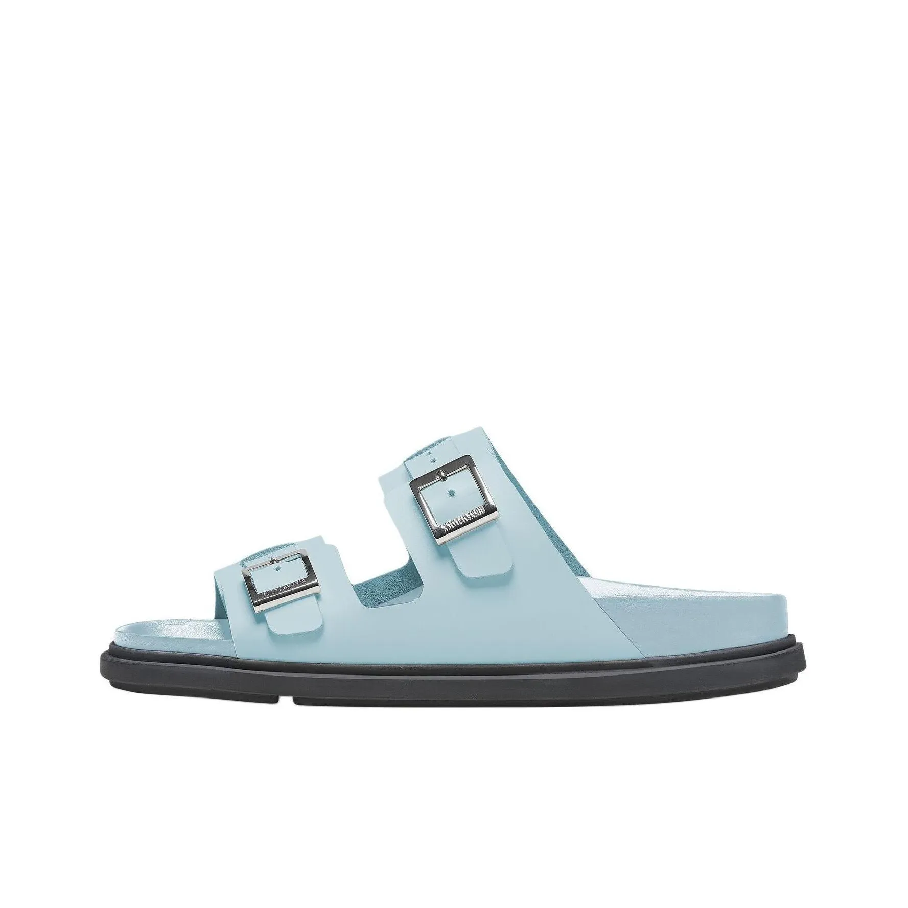 Birkenstock Slide Slippers Women's Mineral Blue Narrow