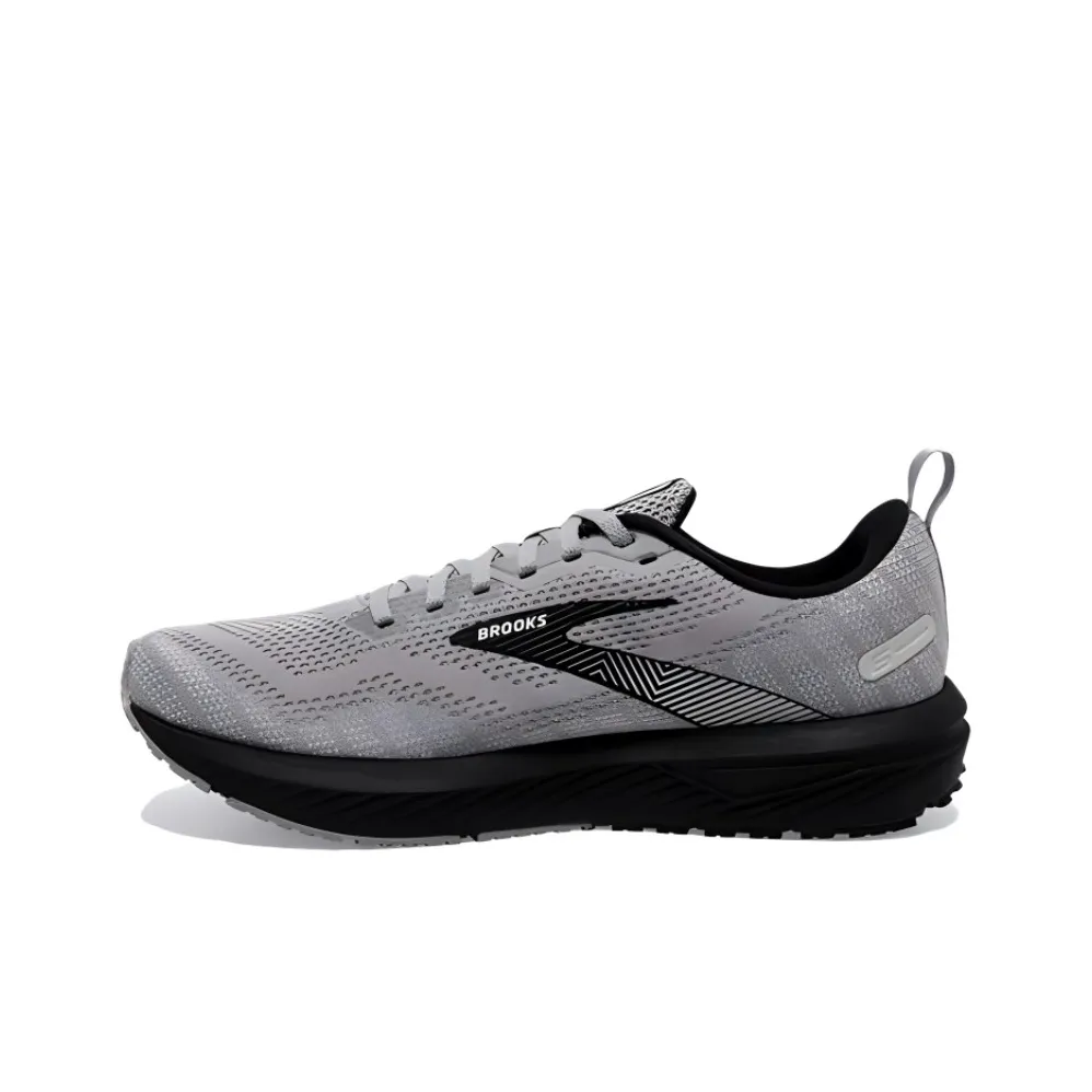 Brooks Revel 6 Anti Slip Wear Resistant Low Top Casual Running Shoes Men's Gray Black