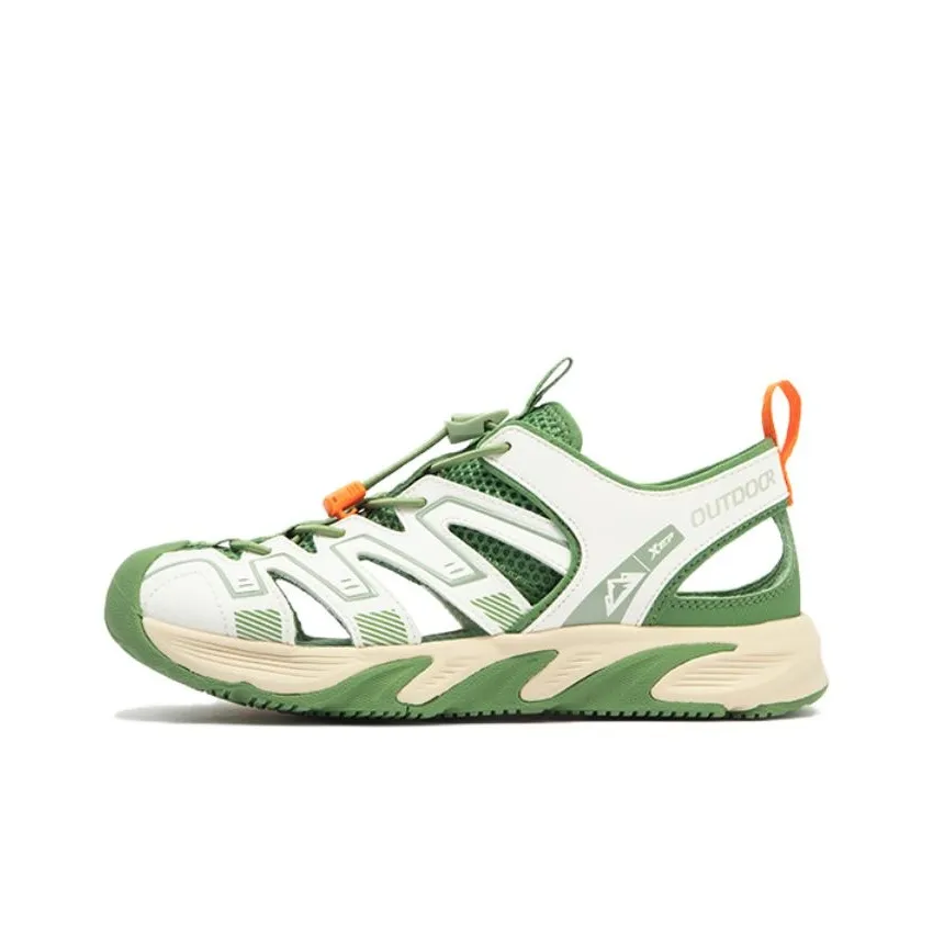 XTEP Амортизация Износостойкие детские сандалии белый зеленый