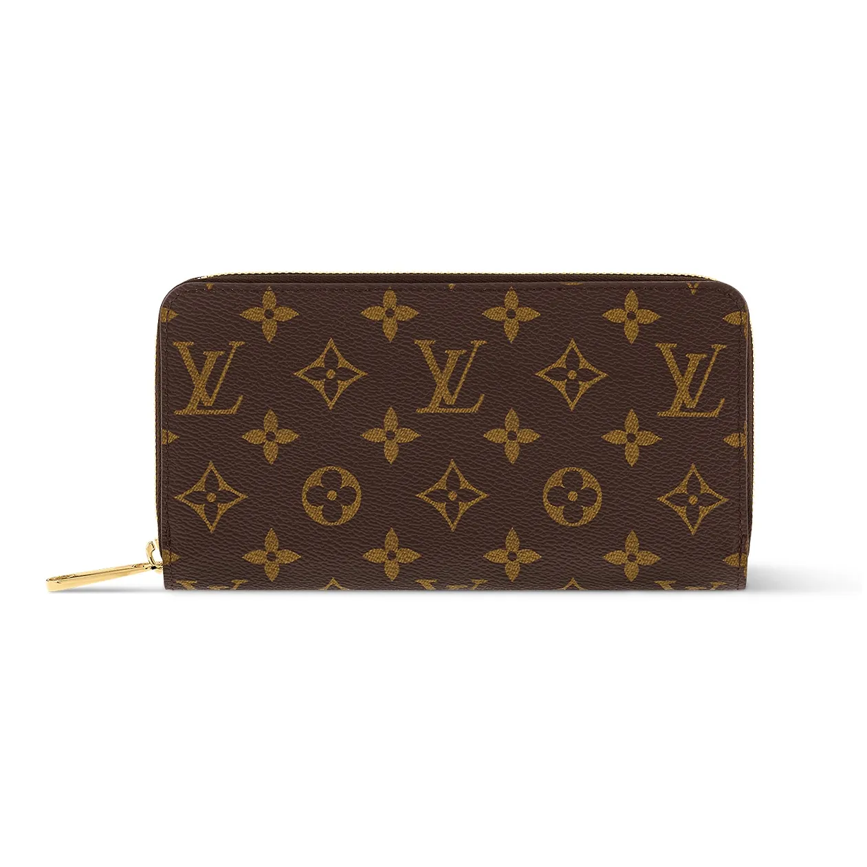 LOUIS VUITTON Zippy Wallet Monogram Brown