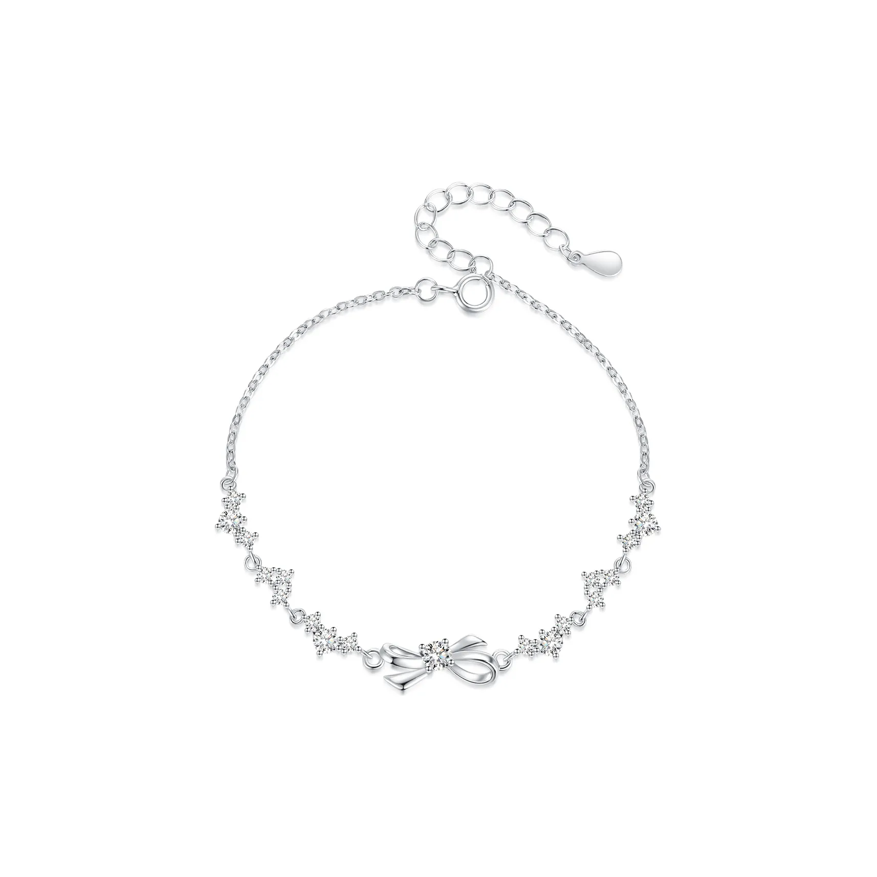 KADER 999 Fine Silver Bracelets Women's Silver white Gift Box