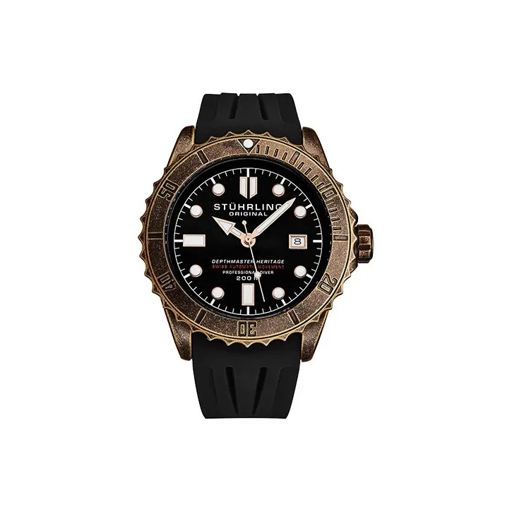 STUHRLING Men's Diver Collection Watch