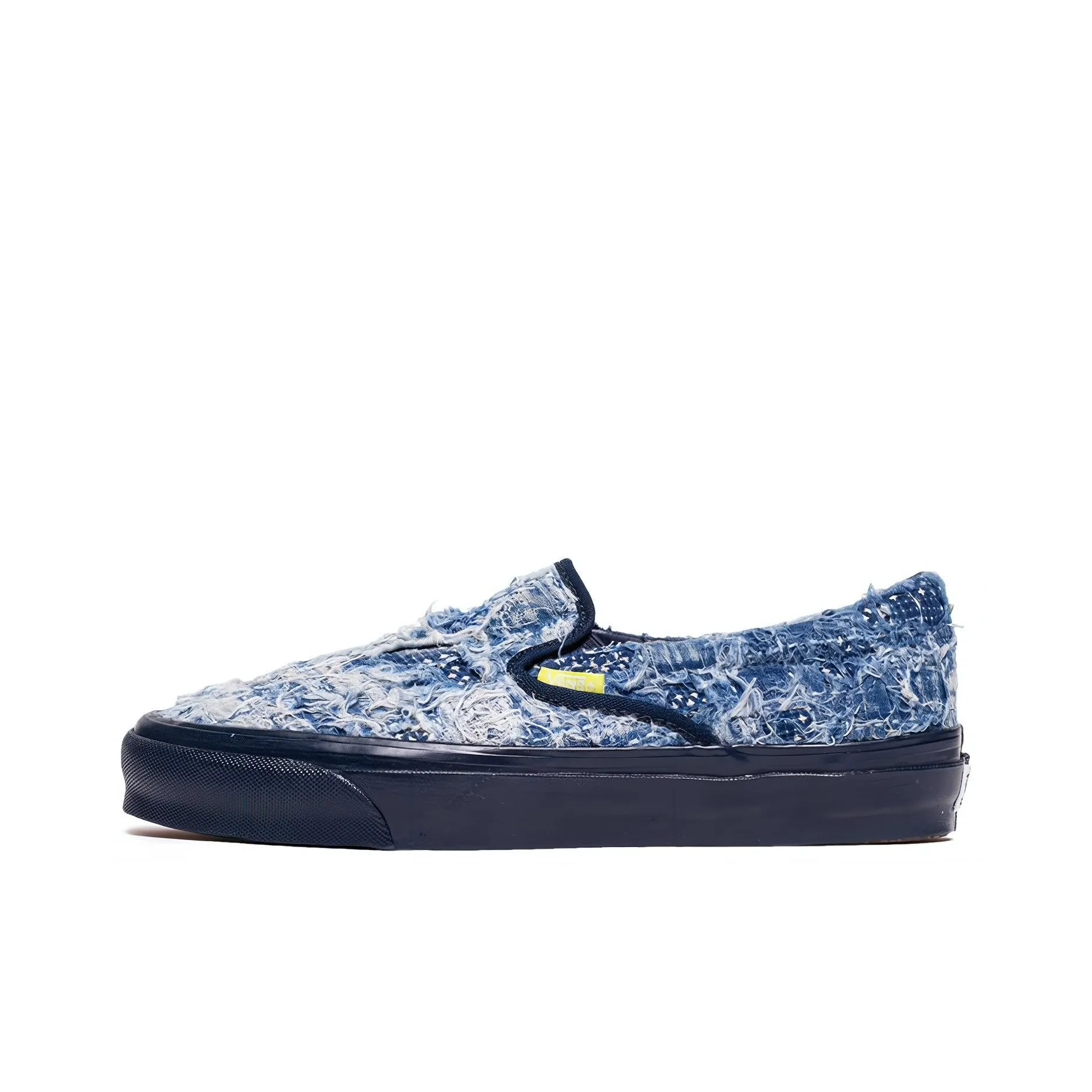 FDMTL x VANS Slip On Series LX Low Top Скейтборд Кроссовки Unisex Blue Dyed Denim