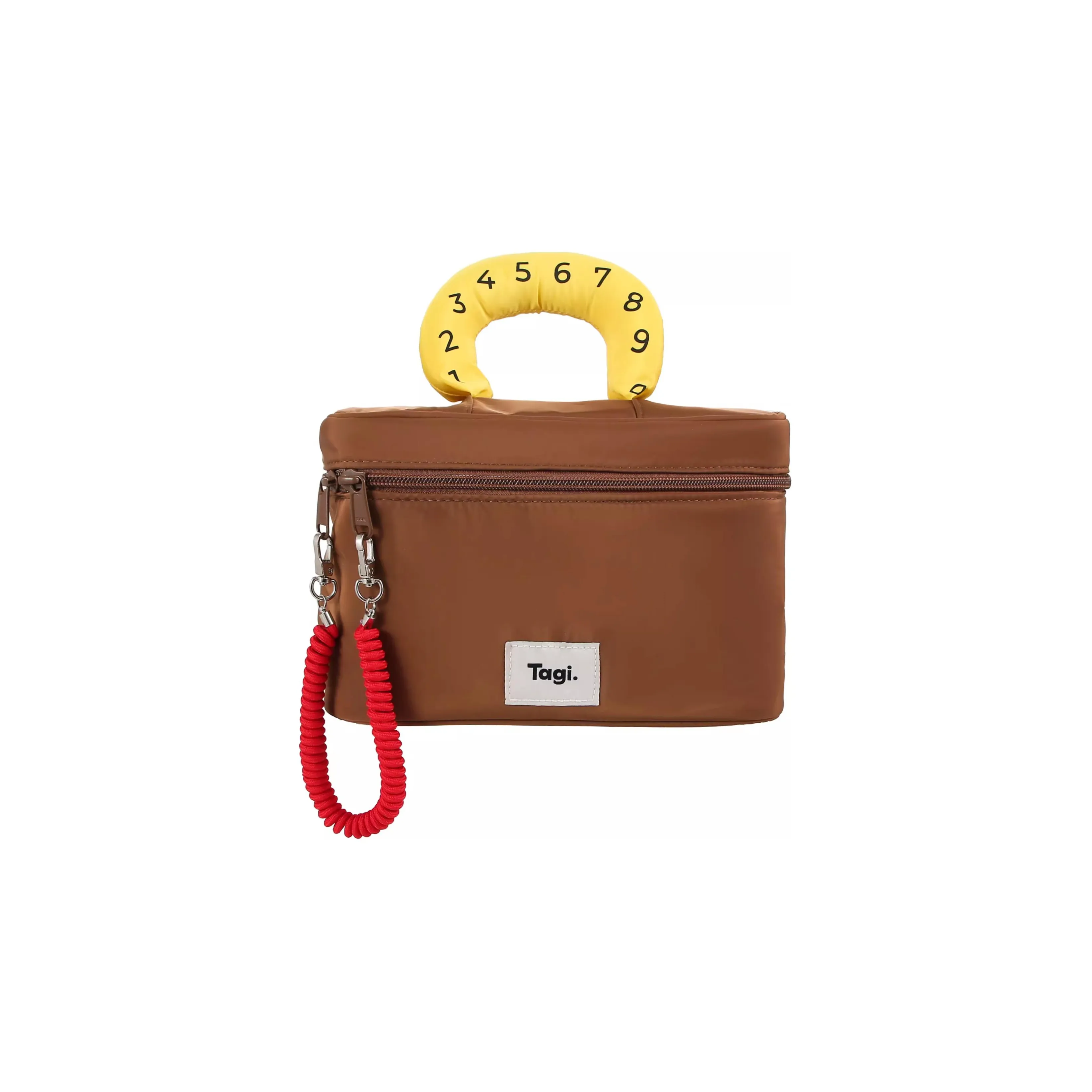 Tagi. Простой нейлоновый чехол для макияжа сумка для хранения Tubas женский миндаль