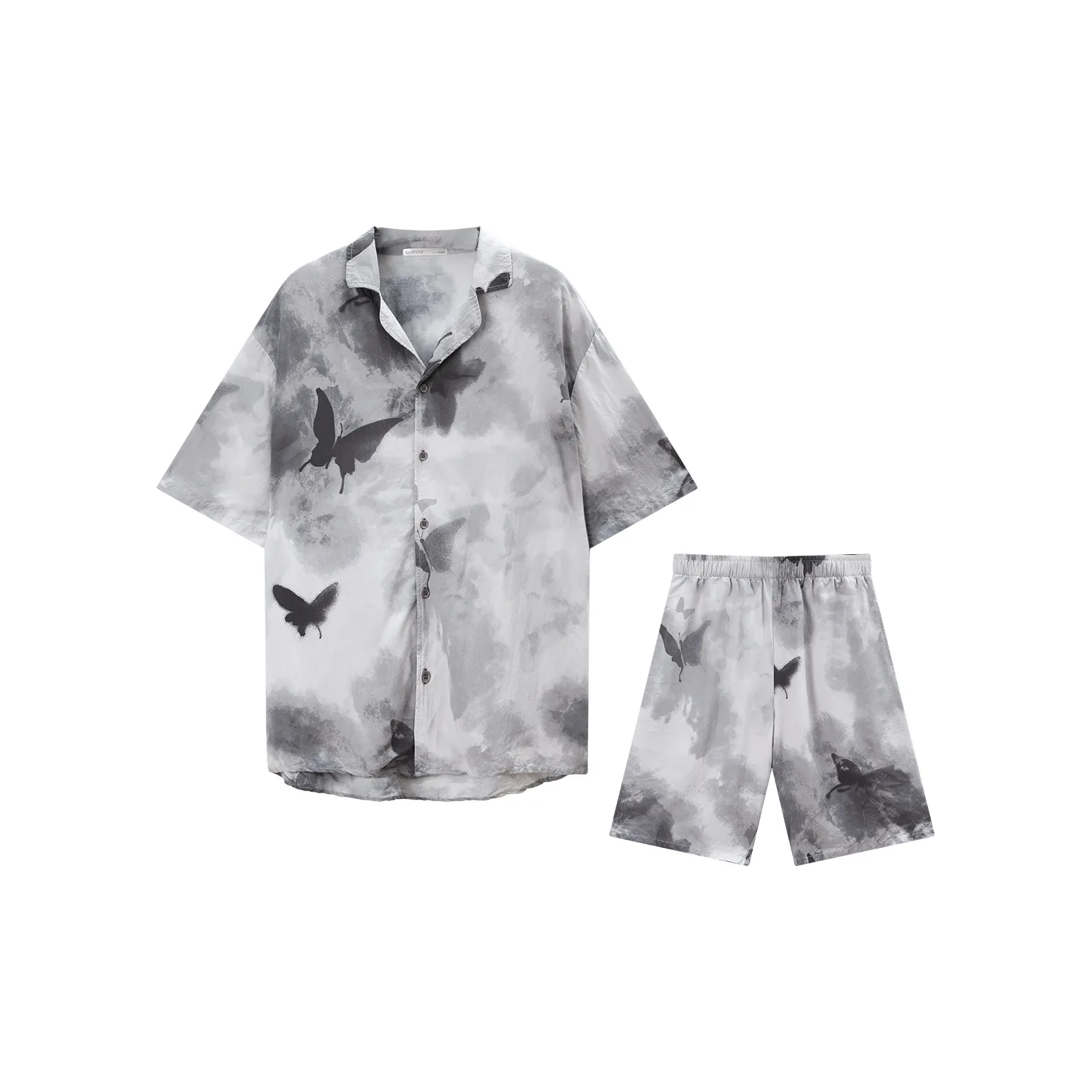 GUKOO Pajama Set Men's Ink Gray