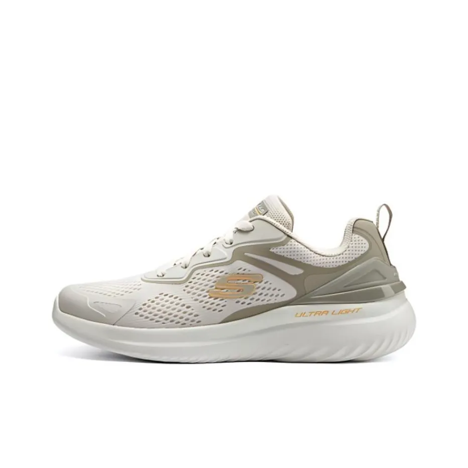 Skechers Outlets Pick Up The Light And Sound Series Low Top Casual Shoes Men's Taupe
