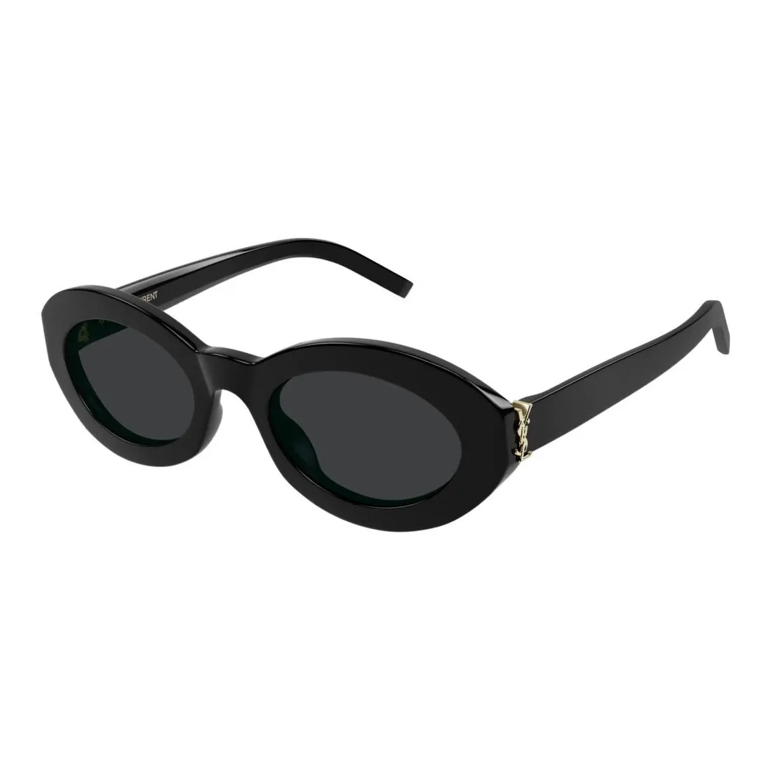 SAINT LAURENT OVAL SUNGLASSES Женские Черный