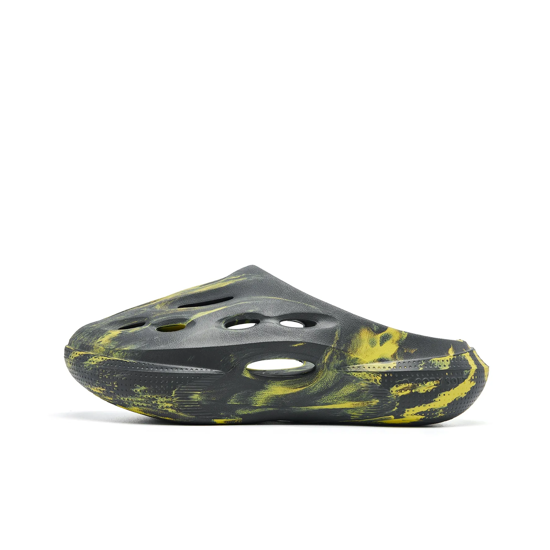 QIAODAN Poison Tooth Slippers Quiet Slip Resistant Abrasion Resistant Quick Dry Slide Slippers Men's Gray Green