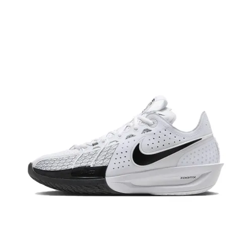 Nike Air ZOOM G.T. Cut 3 Баскетбольные кроссовки Низкие Белый Черный Унисекс